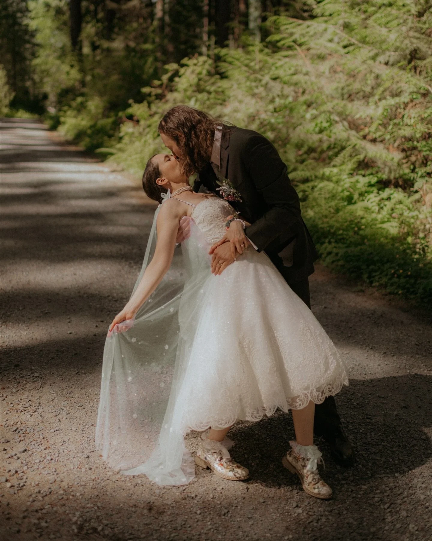 Lee and Julia, a long-time friend and his perfect match, got married under the trees in a ceremony full of love. The way they look at each other &mdash; with so much tenderness and joy &mdash; was a beautiful thing to witness. Their wedding was a per