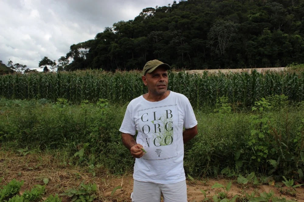 Este é o Renato Agostini, um dos mais antigos produtores do Clube Orgânico.