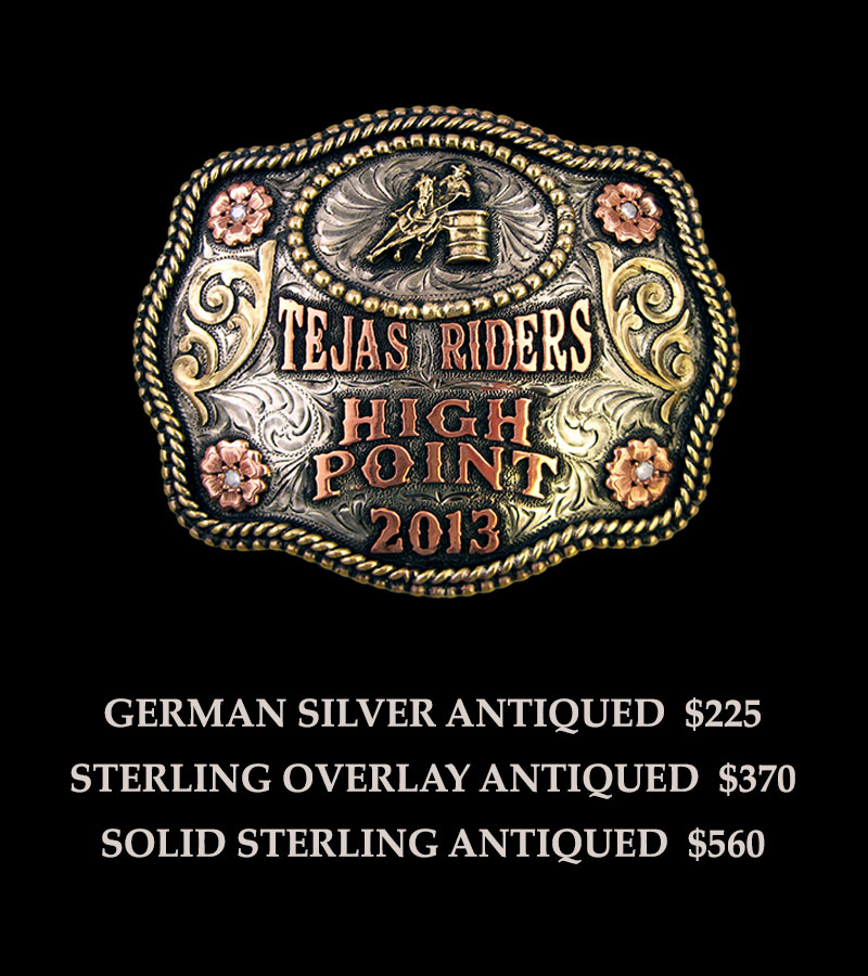 The Fortress Cliff Trophy buckle - Champion's Choice Silver - Hand