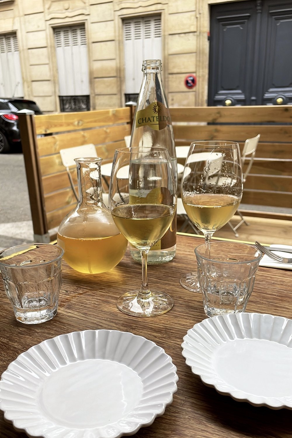  Served with a delicious  2018 Chardonnay from Jérôme Arnoux  