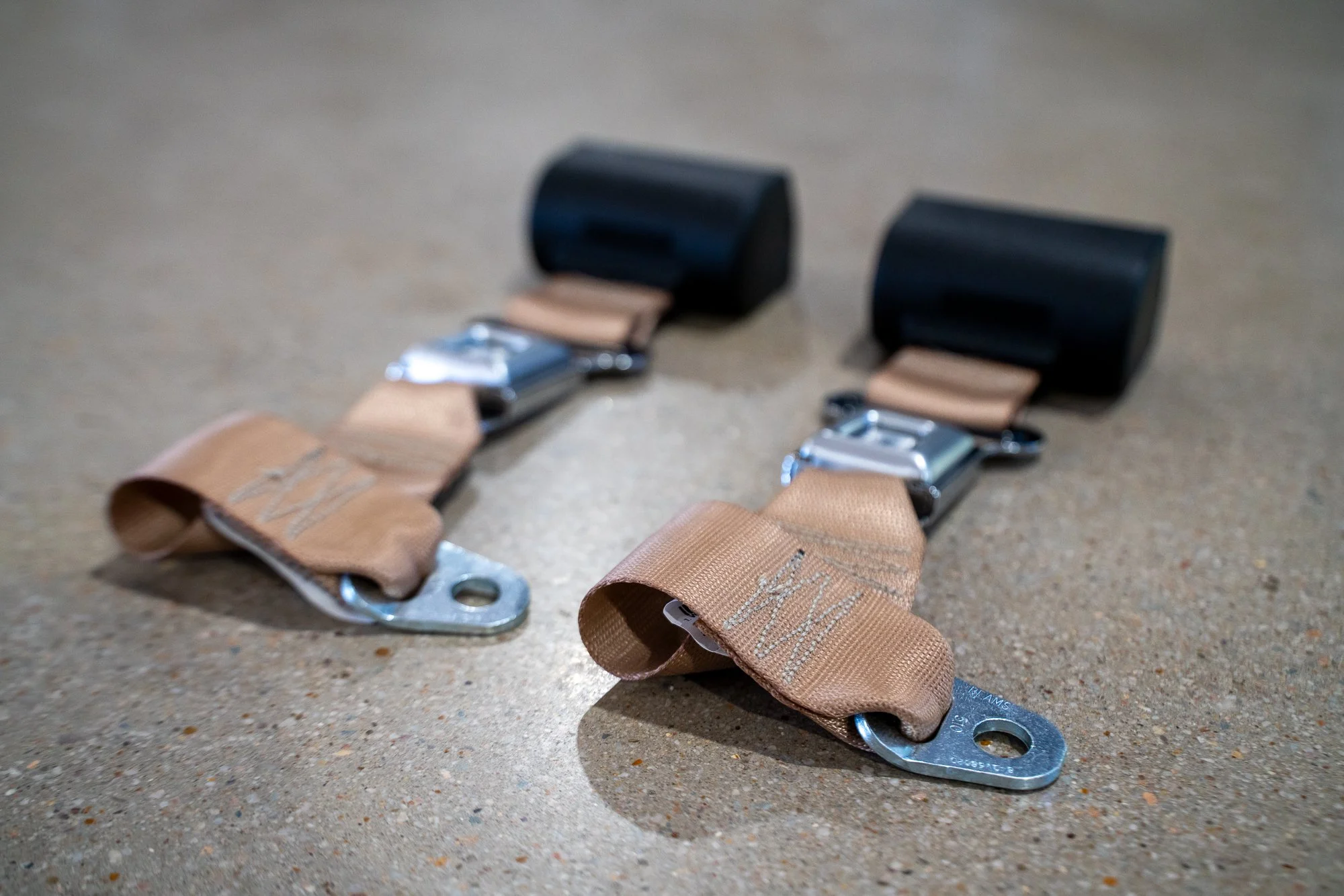 Full installation view – Jeep Grand Wagoneer seat belt and sleeve kit installed interior