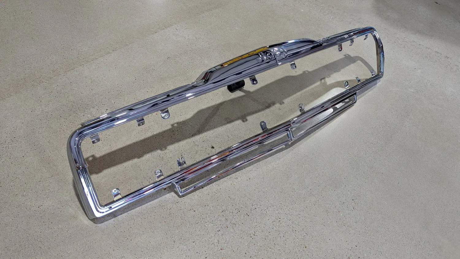 Side view of Restored Jeep Muscle Grille surround