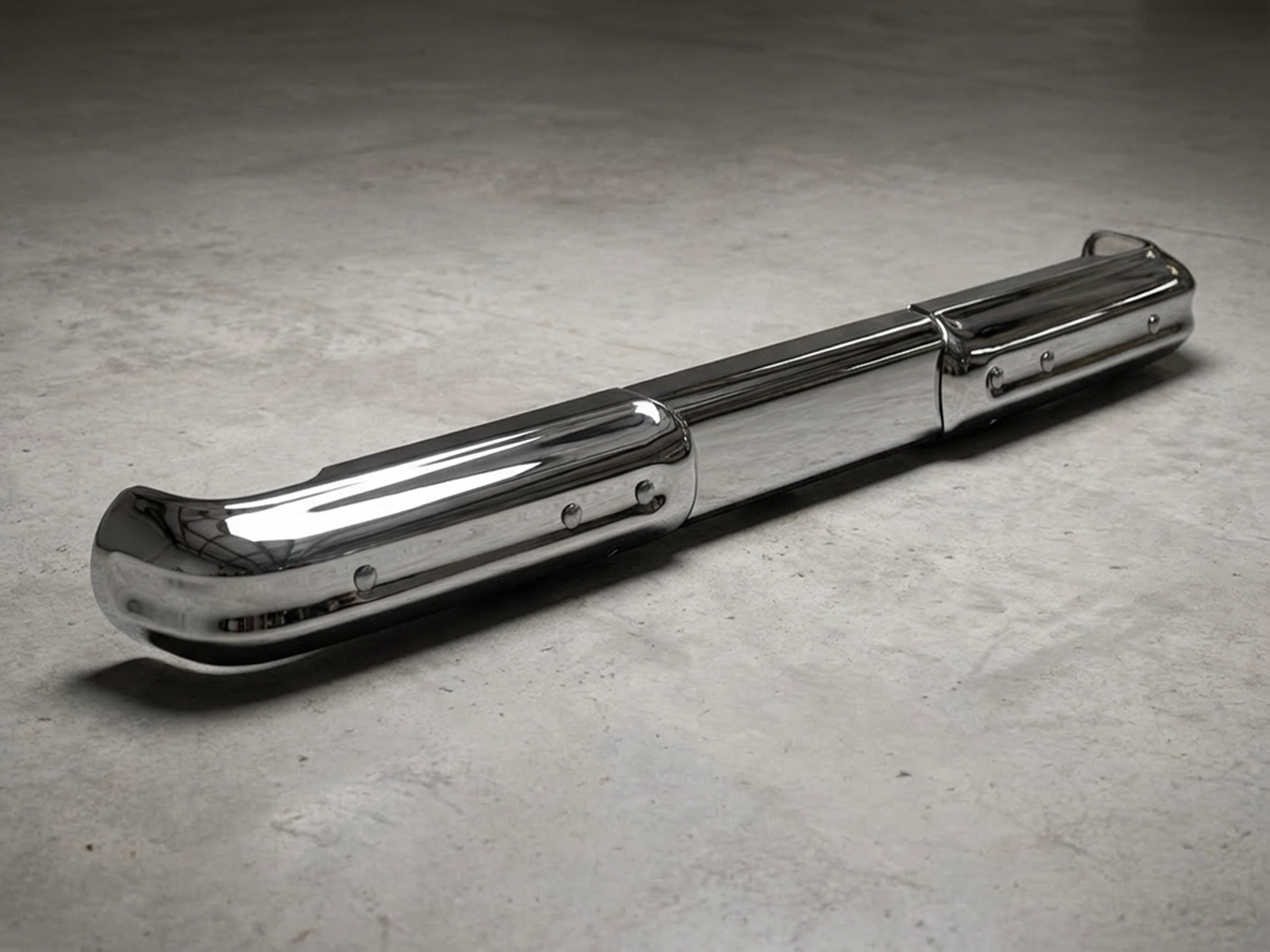 Pre-1979 Jeep SJ 3-Piece Rear Chrome Bumper – Triple-Plated (Wagoneer, Cherokee & J-Truck)