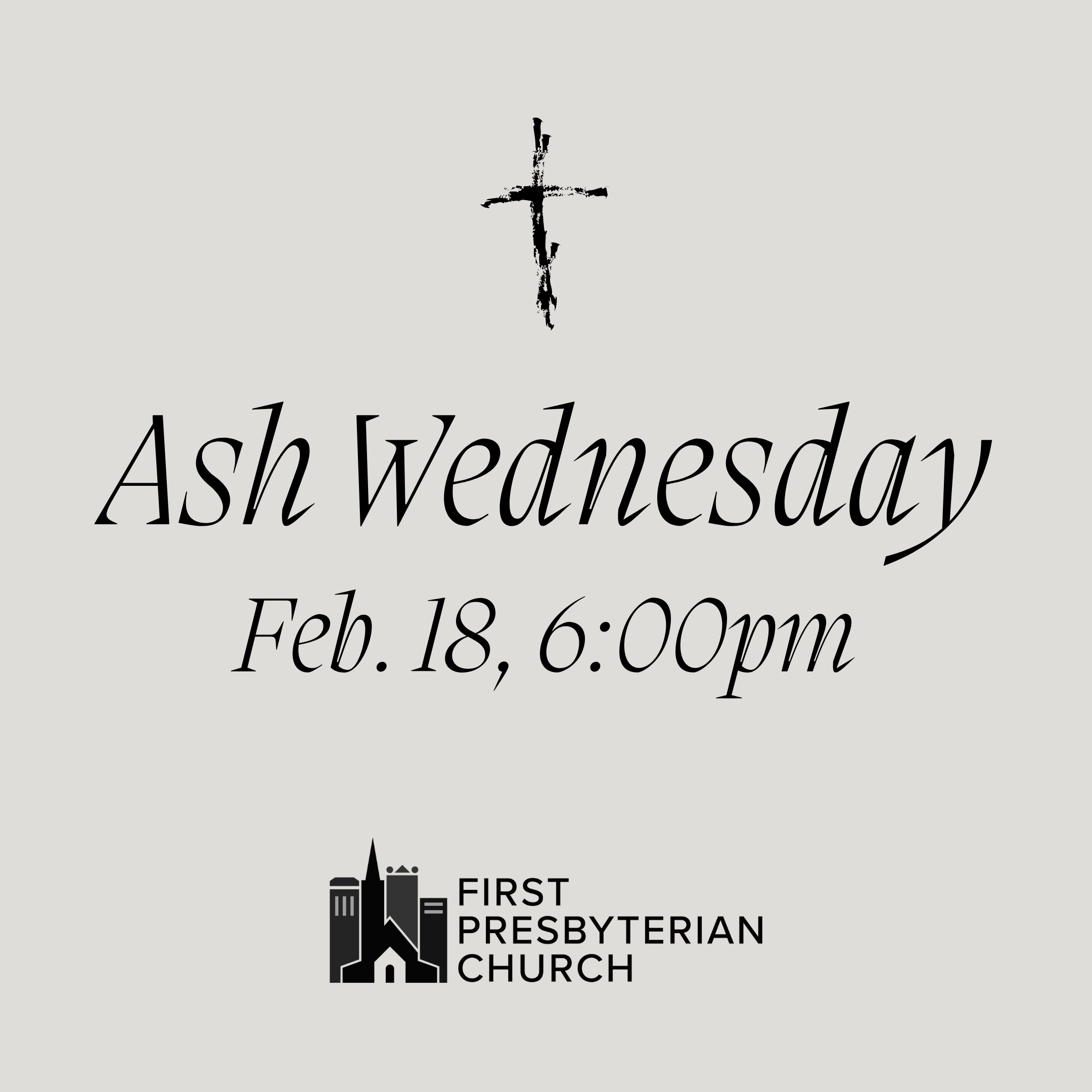 Ash Wednesday Service