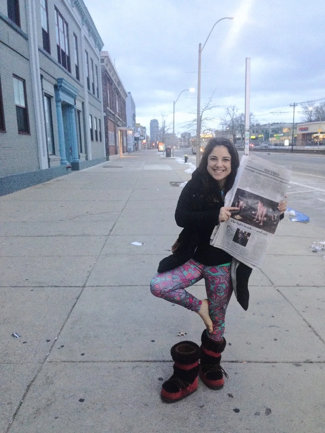 After turning my attitude around, I received a call from the Boston Globe, who wrote an article about my work at Pop Allston, which appeared on the first page of the Metro section in the Sunday publication.