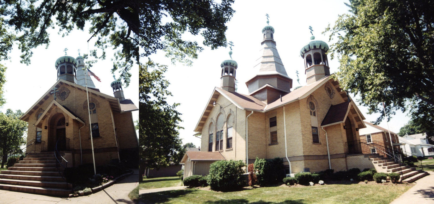Photo taken on July 30, 2003. SS Peter and Paul Russian Byzantine Orthodox church at the corner E 32nd and Gary in South Lorain