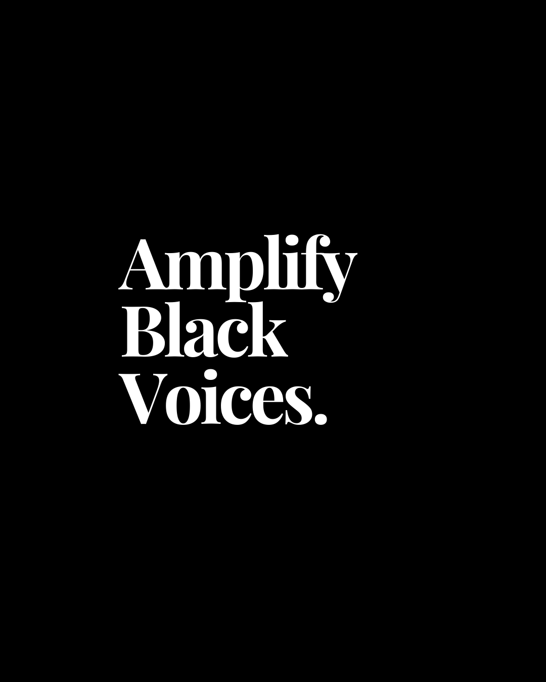 Black Lives Matter | Plan of Action
