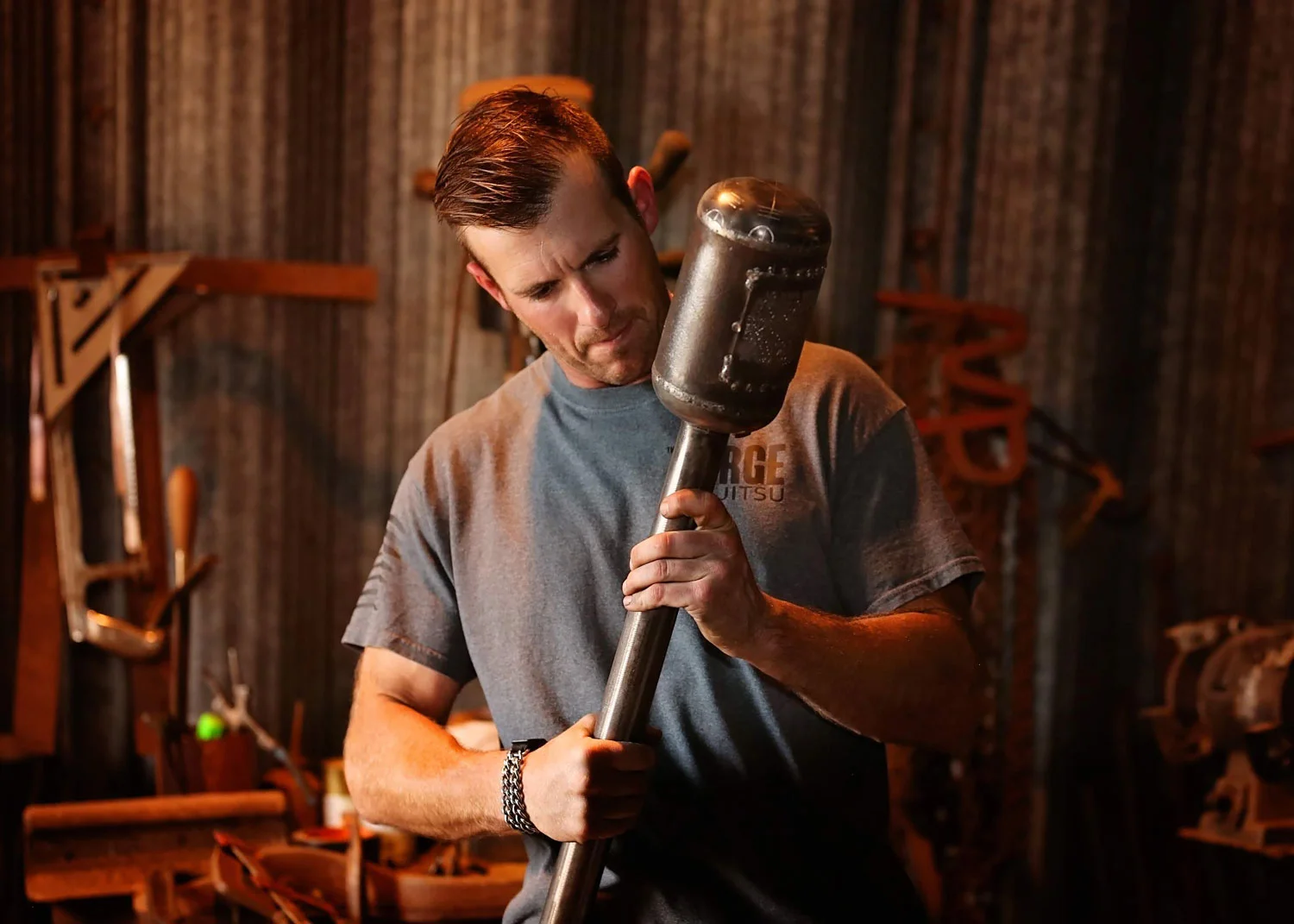 I work with each customer to design a mace or club that fits them physically and mentally.