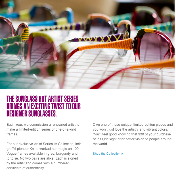 sunglass hut commission