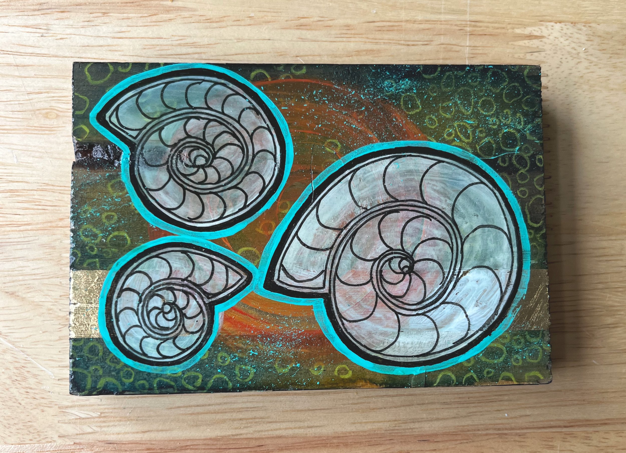 "Ammonite Fossil Plate", 2023