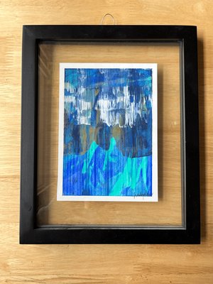 Salmonid ORIGINAL linocut print #7 — Hailey Elise Art