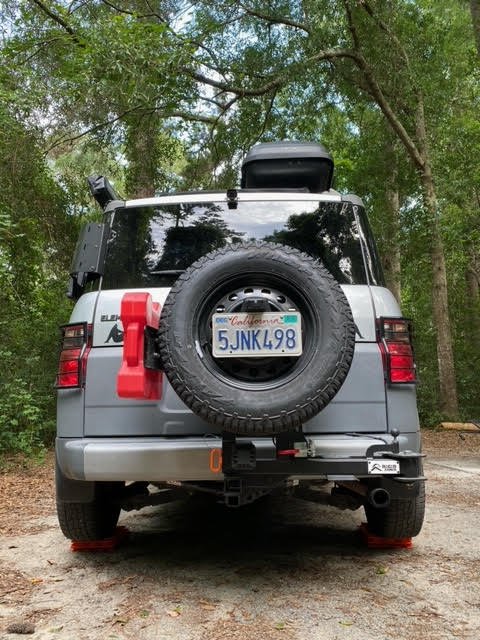 Honda Element 2003 2011 Hybrid Swing Out Tire Carrier from Rigid Armor California Rigid Armor