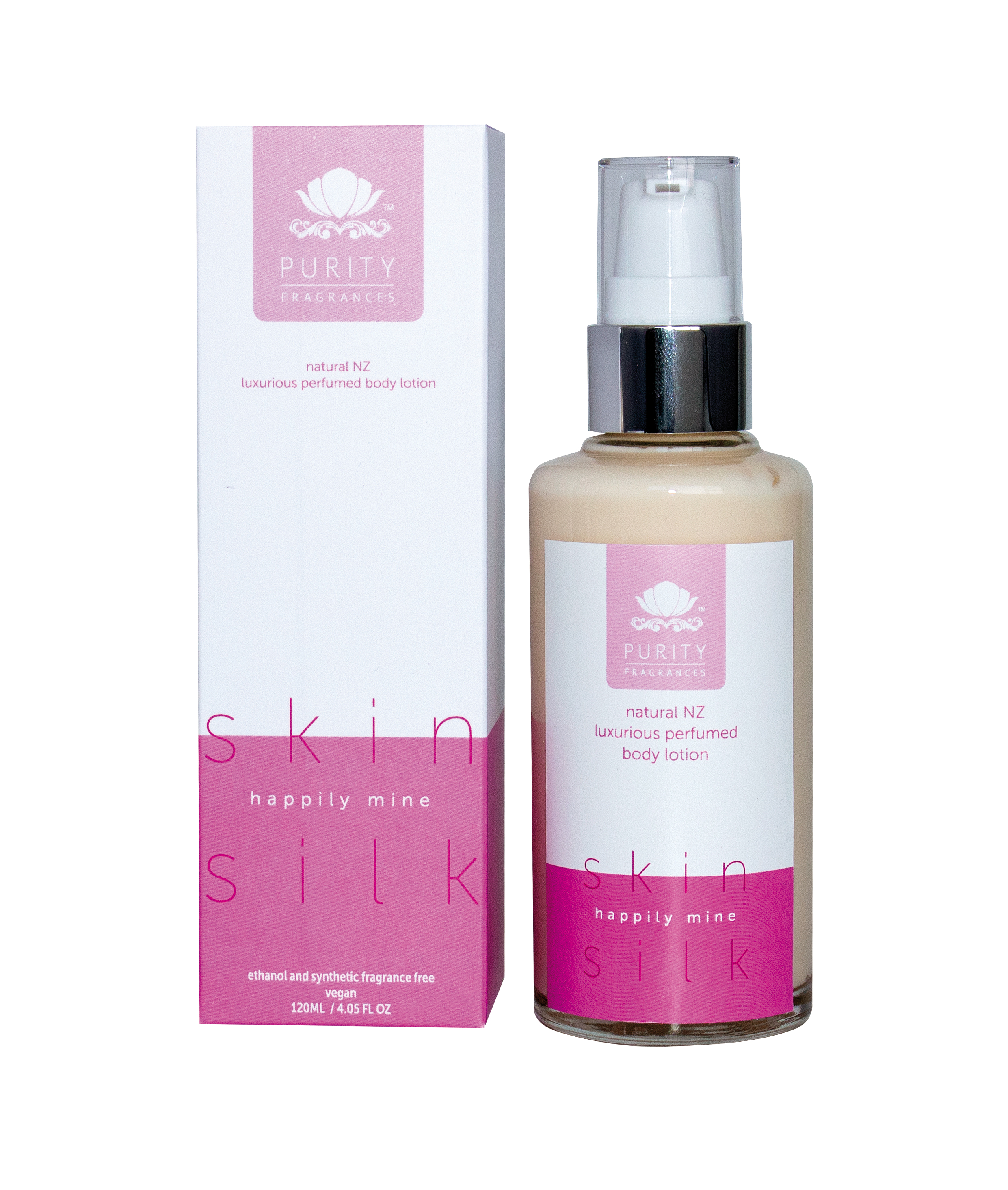Made in NZ, Purity Fragrances Skin Silks range contain essential oils, aloe vera leaf extract, pomegranate extract, sweet almond, jojoba seed and sesame seed oils to hydrate and nourish the skin, while leaving a long-lasting scent. www.purityfragrances.co.nz