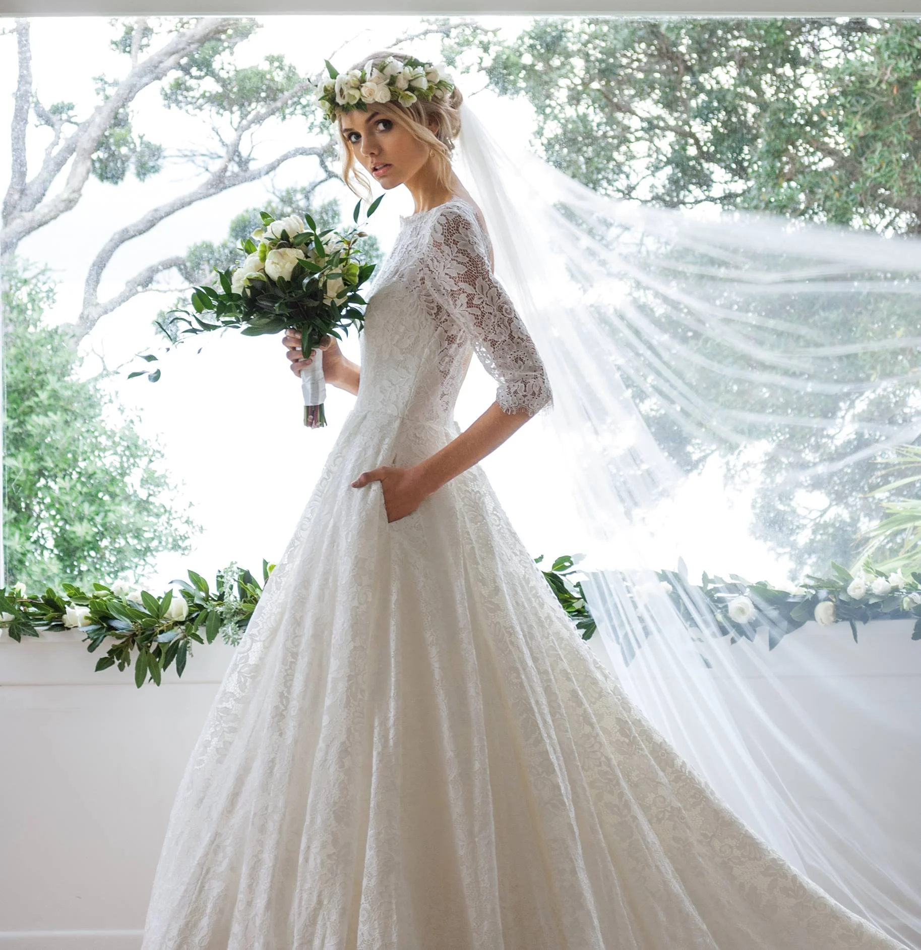 Bride & Groom magazine/Astra Bridal lace
