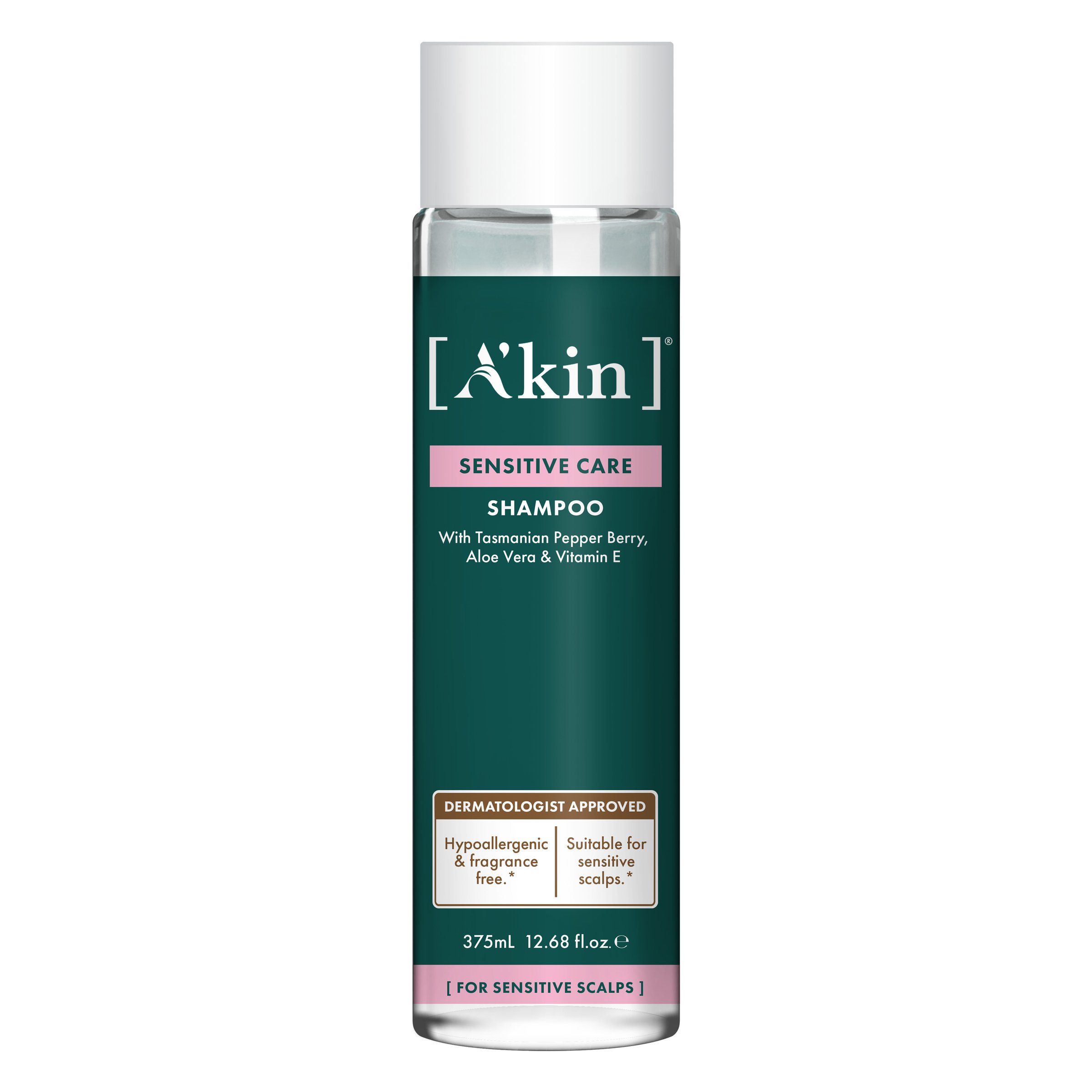 A'kin Sensitive Care Shampoo 375ml RRP$21.99.jpg