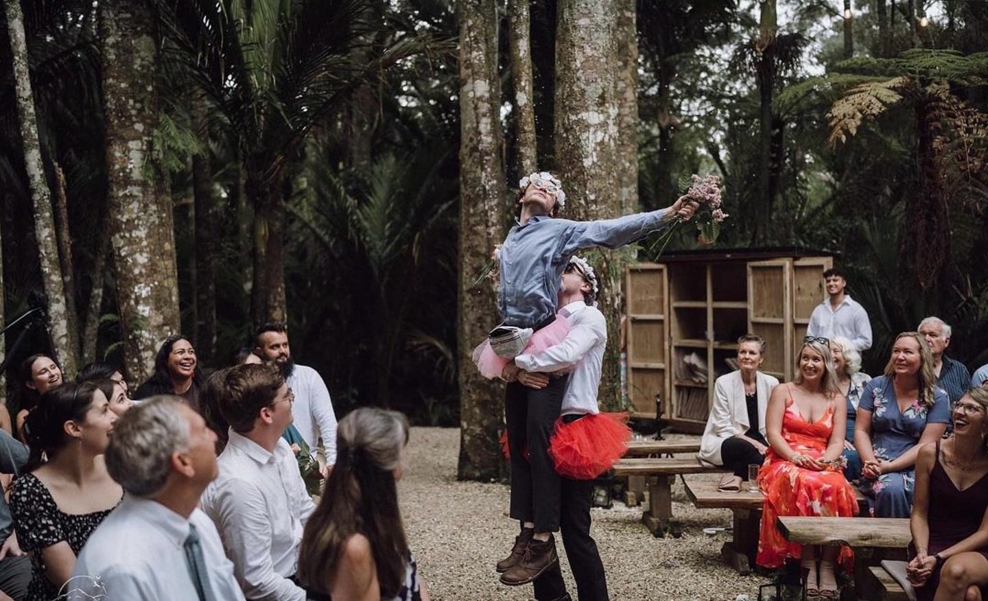 LOVE // The Flower Boys taking it to the next level! ❤️&zwj;🔥💐
Photo by @gregcampbell.photo 📷 /
@bridgewater_country_estate #nzbrideandgroom #nzwedding #flowerboys #weddingfun #weddingceremony #weddingparty  #nzweddingphotographer #weddingideas #f