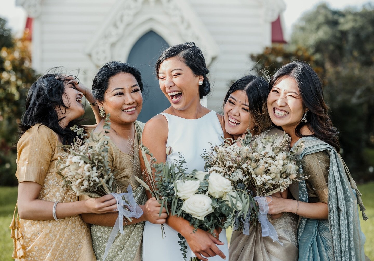REAL LOVE // Maggie and her gorgeous gals. 🤍 
Maggie &amp; Gokul&rsquo;s wedding was a visual and sensory delight! The celebration blended the rich traditions of both Filipino and Indian cultures with western influences. See all the details from the