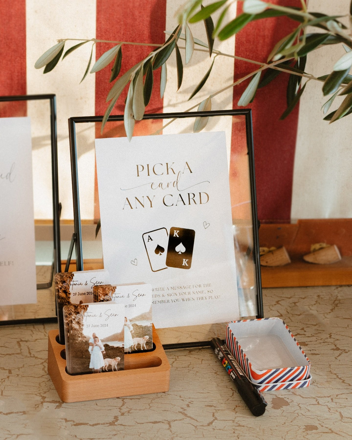 DETAILS // Antonia &amp; Sean's Matariki weekend wedding celebration was truly magical! ✨ They incorporated unique personal touches, such as having playing cards as their guest book, since they enjoy playing with cards together during their getaway t