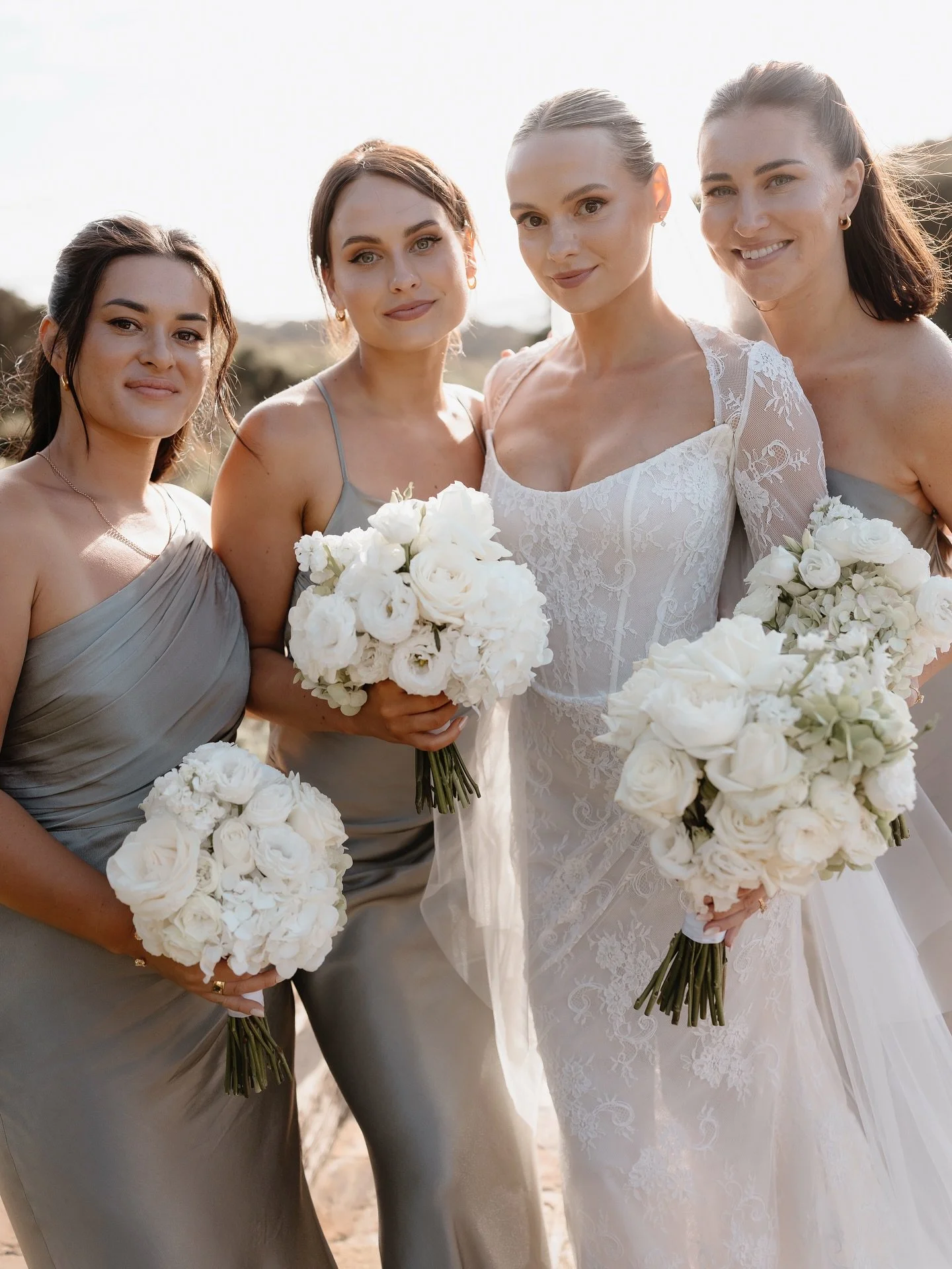 REAL LOVE 🤍 NEW WEDDING FEATURE // Celebrating love in style - Natalie and her gorgeous girls. 
View Natalie &amp; Joshua&rsquo;s beautifully elegant black-tie Waiheke wedding in our feature gallery www.brideandgroom.co.nz/inspiration/natalie-joshua
