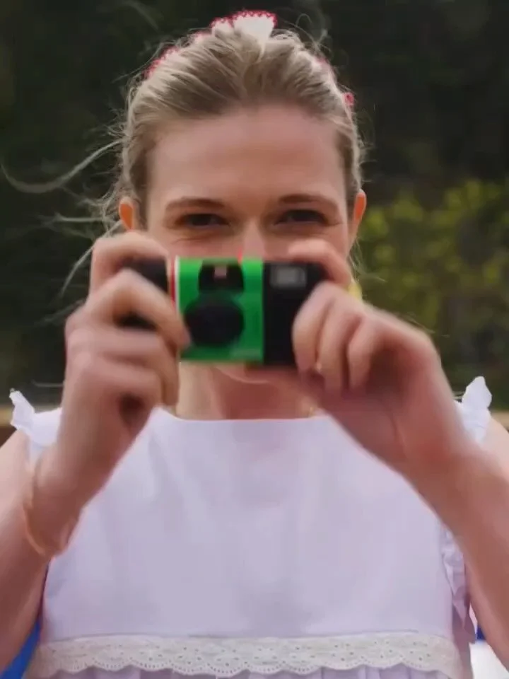 WIN 🤍 NEW GIVEAWAY 💚📷 // Enter Now!  Bring a touch of retro romance to your big day with the fun and fuss-free FUJIFILM QuickSnap&nbsp;film camera. With 27 exposures and a built-in flash for low-light snaps, it&rsquo;s perfect for capturing those 