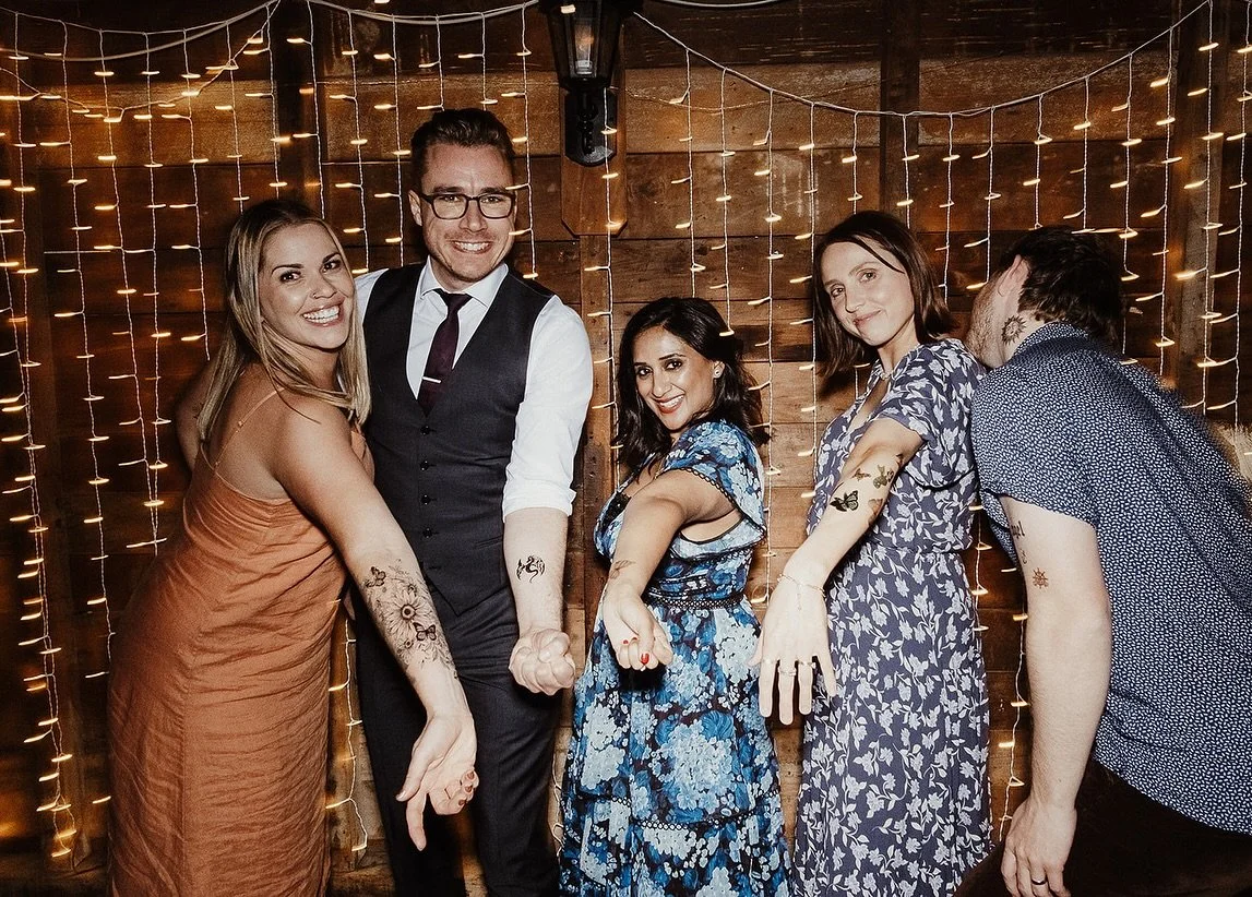 REAL LOVE // &ldquo;Our love is forever &mdash; but this tattoo isn&rsquo;t!&rdquo; &hearts;️ The temporary tattoo station and Instax cameras were a total hit with our guests! ✨ Our day was everything we dreamed of &mdash; filled with laughter, love,