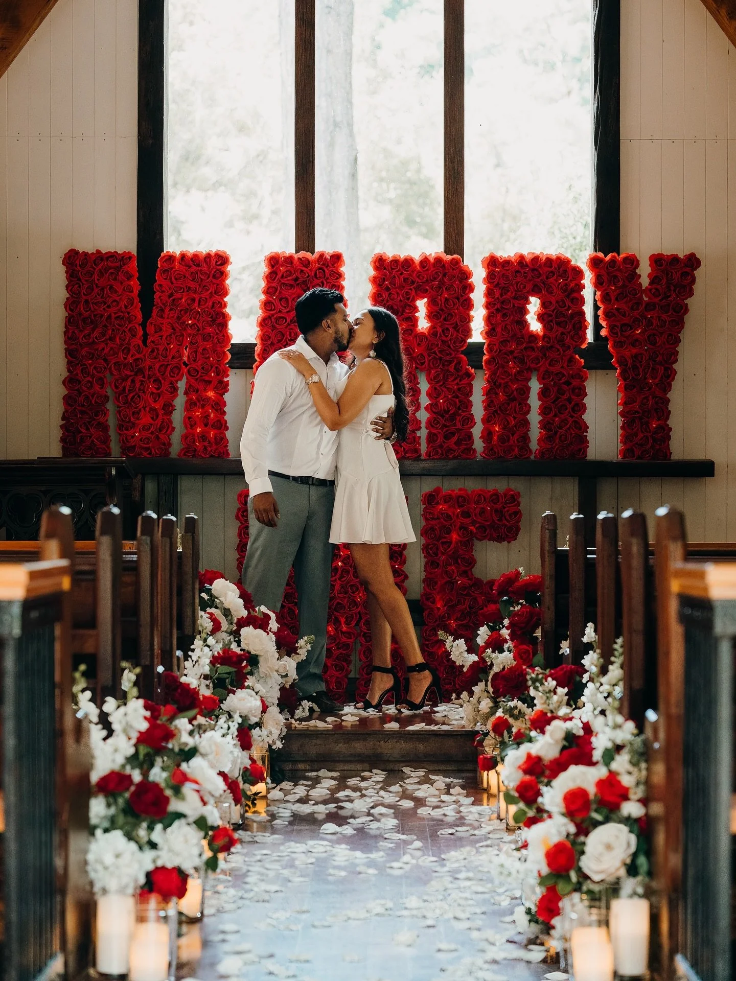 NEW FEATURE &hearts;️ // Perfect for the romantic festive season &mdash; Christmas, New Year&rsquo;s and Valentine&rsquo;s proposals &mdash; Risha &amp; Deniel, the couple from our &ldquo;A Magical Midsummer Night&rsquo;s Dream&rdquo; styled shoot, s