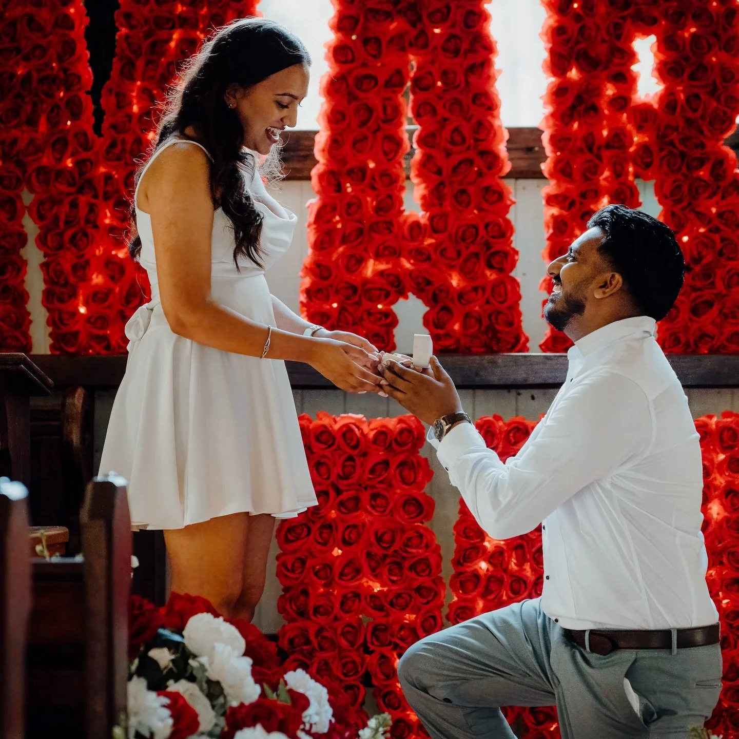 NEW FEATURE &hearts;️ // Perfect for the romantic holiday season &mdash; Christmas, New Year&rsquo;s, and Valentine&rsquo;s proposals &mdash; Risha &amp; Deniel, from our &ldquo;A Magical Midsummer Night&rsquo;s Dream&rdquo; styled shoot, shared thei