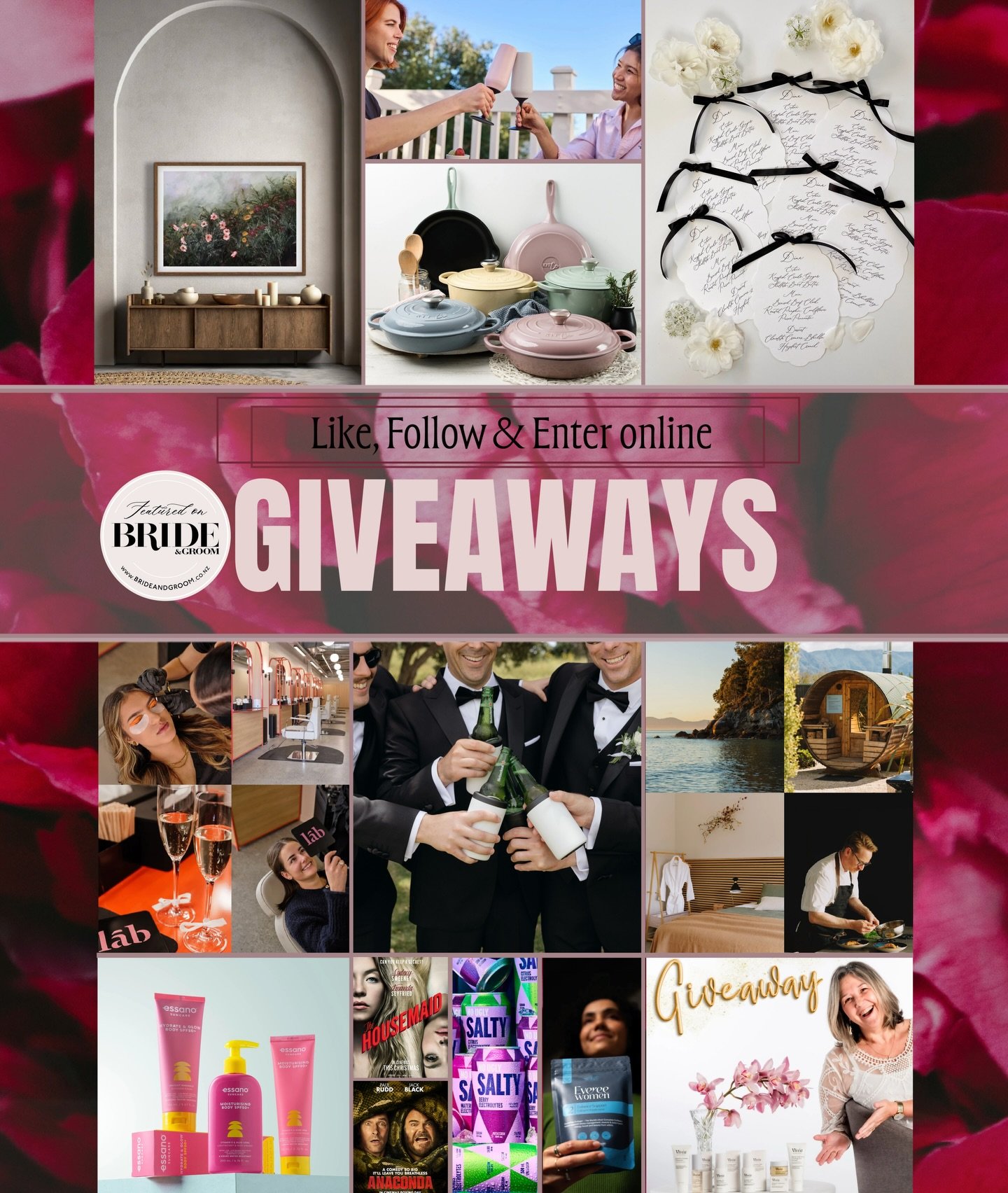 ✨🎉 WIN // NEW GIVEAWAYS ✨☀️Celebrate the most magical time of year - Christmas, summer weddings, engagement season - with our latest amazing giveaways 💕
We&rsquo;ve teamed up with incredible wedding vendors and top brands to bring you a fresh round