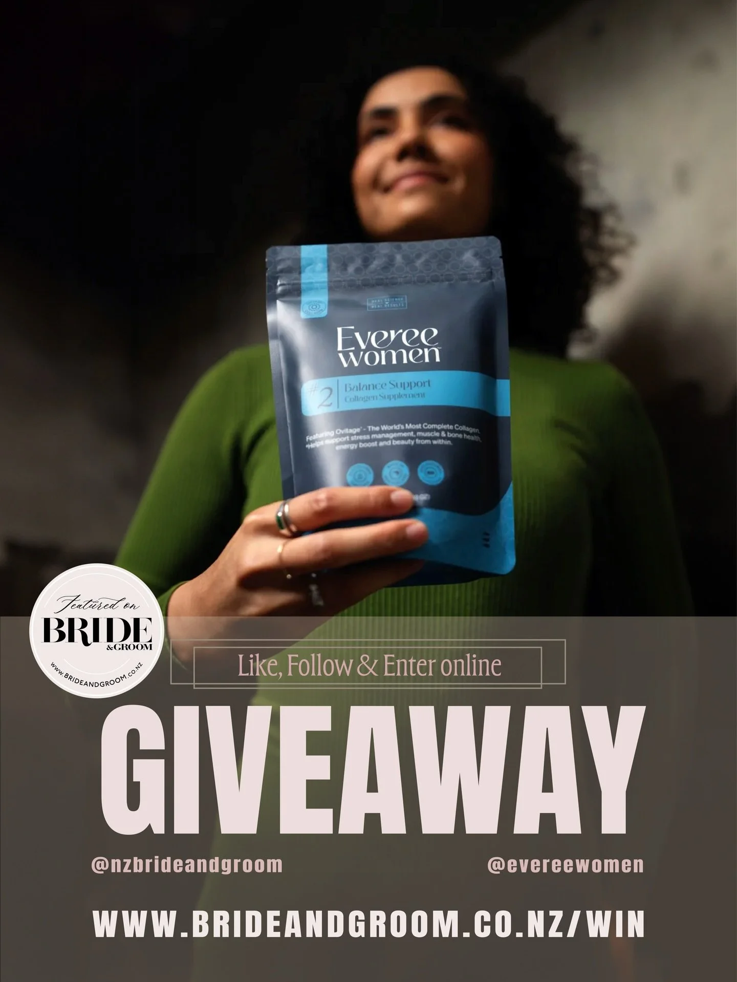 WIN // NEW GIVEAWAY ✨ Ever&eacute;e Women is the ultimate beauty prep &mdash; not just for brides, but for the entire wedding party: mums, grandmothers, bridesmaids and beyond 🤍 The cutting-edge collagen support supplement tackles the science of age