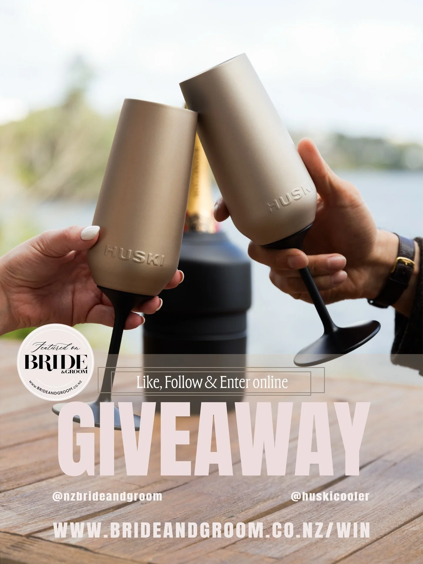 WIN // GIVEAWAY ALERT ✨🥂 Wedding season is here, and it&rsquo;s the perfect time for gifts that shine rather than collect dust! We&rsquo;ve partnered with the award-winning New Zealand brand @huskicooler to give two lucky winners a luxurious set of 