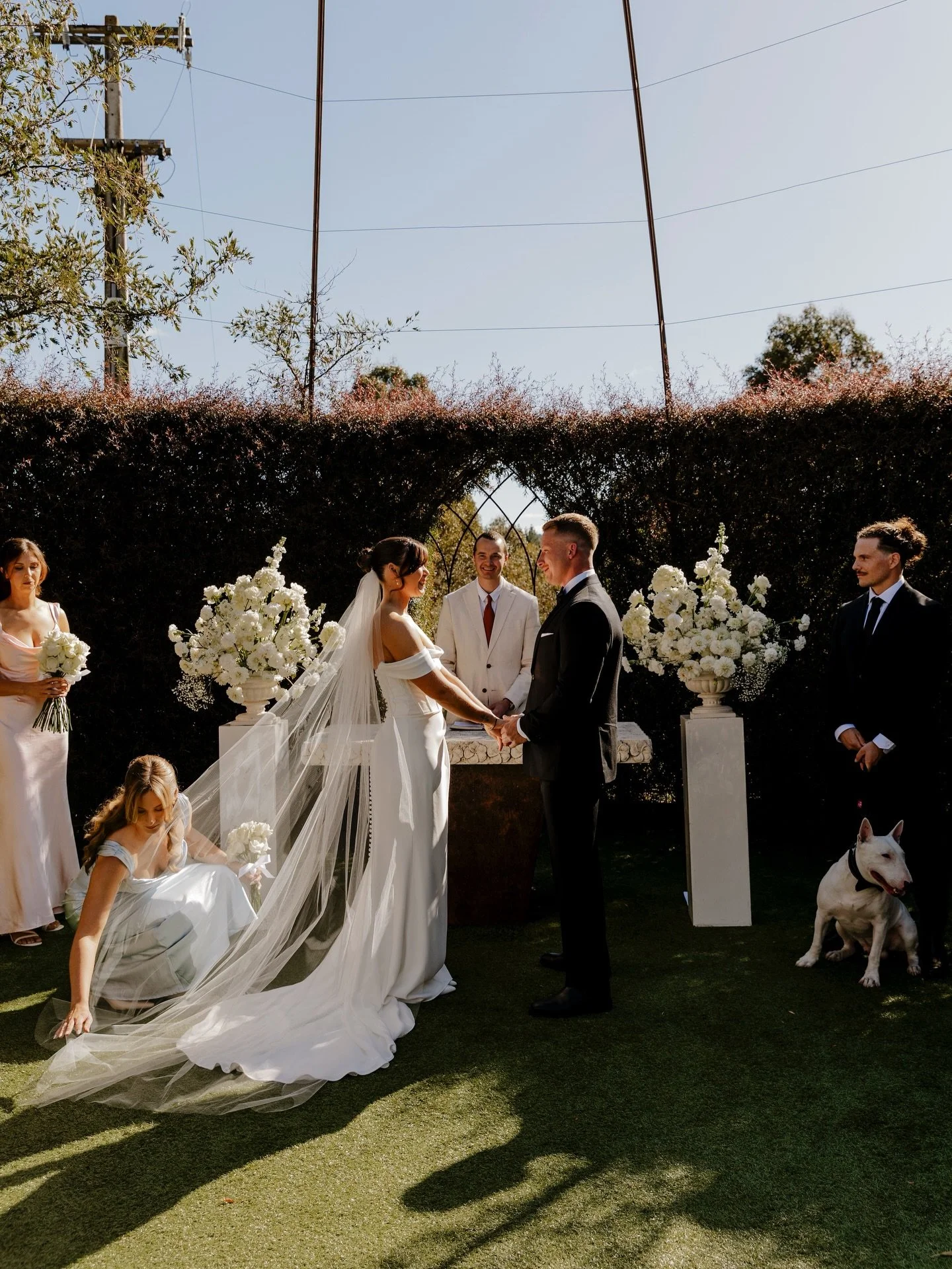 REAL LOVE 🤍 WEDDING FEATURE // Tasha &amp; Ryan surrounded by family and friends celebrated an elegant, timeless wedding day at the incredible Martinborough Tree Church &mdash; an outdoor cathedral of nature that looks and feels truly magical.
With 