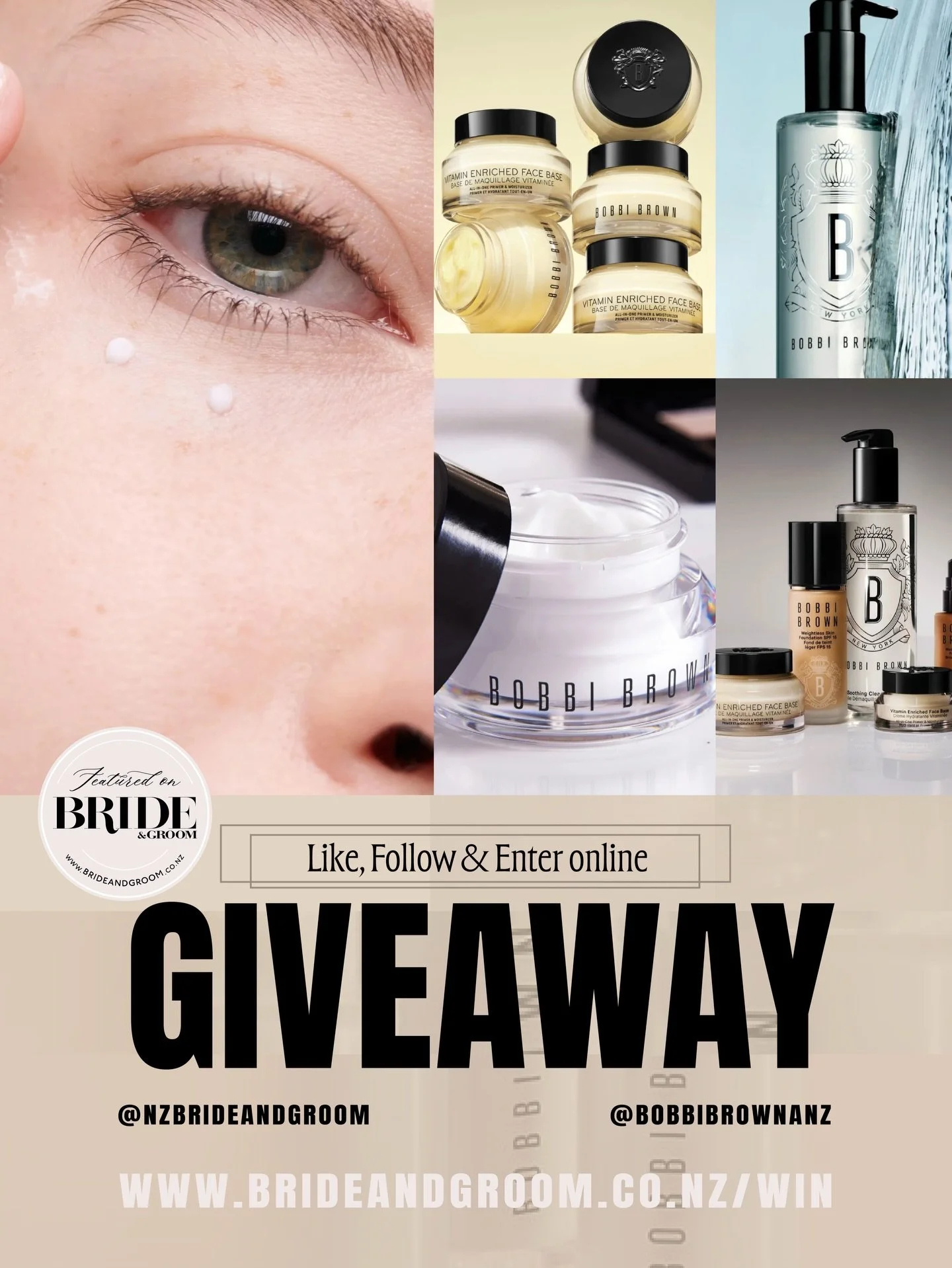 WIN 🤍 NEW GIVEAWAY // Glow into your wedding day with the ultimate @bobbibrownanz Bridal Glow Kit &mdash; the perfect prep for flawless, radiant, wedding-ready skin. Enter Now to win Bobbi Brown&rsquo;s most-loved skincare essentials - this powerhou