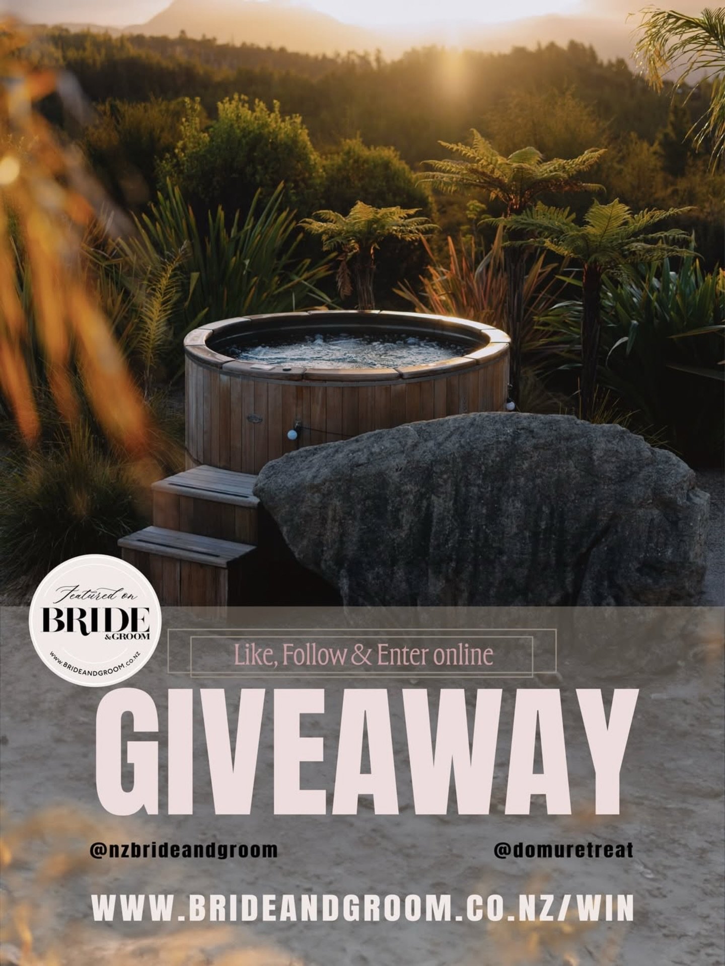 WIN // Last chance to Enter &mdash; LUXURY GETAWAY ✨ Relax, unwind, and explore one of New Zealand&rsquo;s most beautiful locations. We&rsquo;re giving away a luxury escape to @domuretreat - the adults-only sanctuary designed around disconnection, re