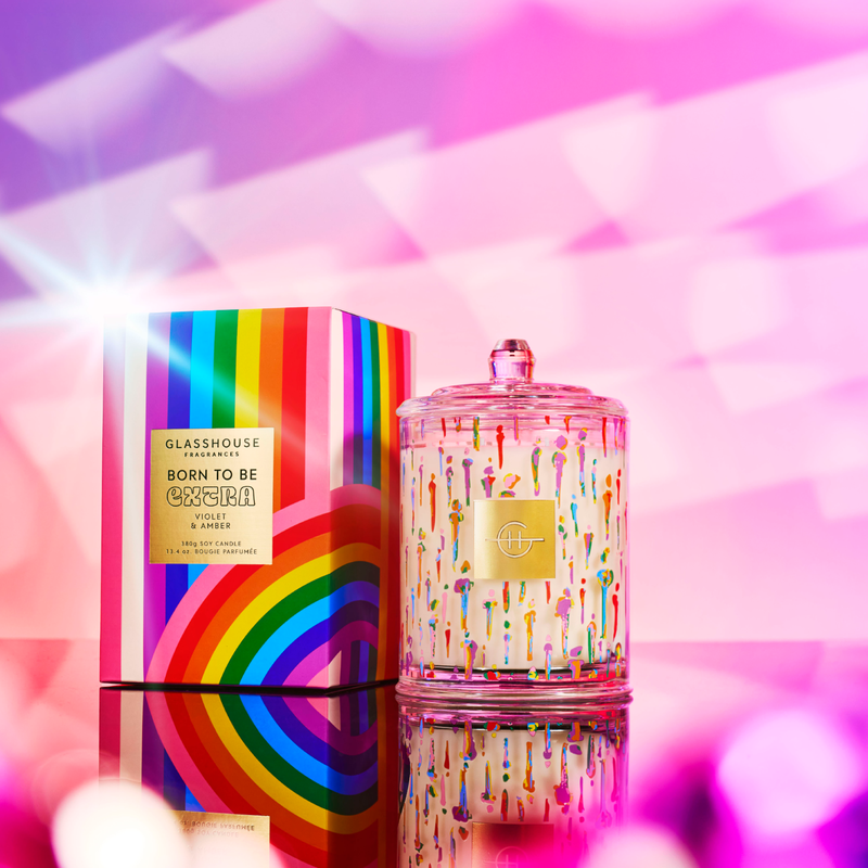 Glasshouse Fragrances Born to Be Extra candle