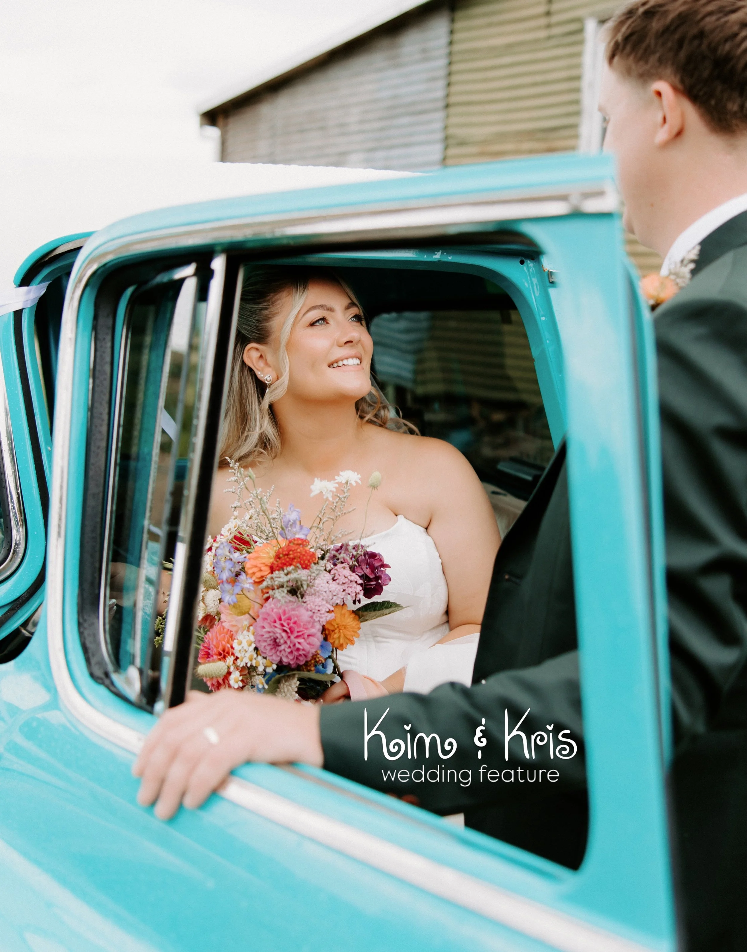 REAL LOVE 💗 NEW WEDDING FEATURE // High school sweethearts, helicopter arrival, custom green suit, and a &ldquo;Free Bird&rdquo; first dance? Kris &amp; Kim&rsquo;s wedding was a vibe! Despite the January rain threatening to crash the party, the sun