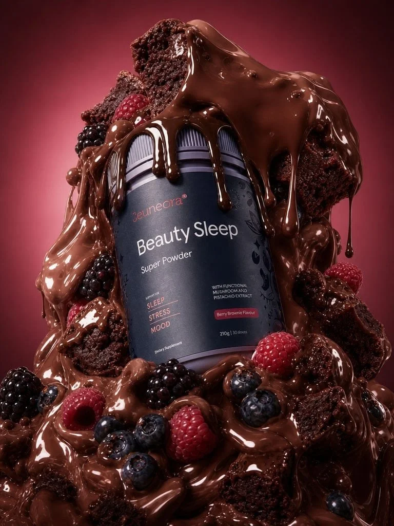 ✨ SWEET DREAMS JUST GOT EVEN SWEETER 🤎🍓 If better sleep is on your wishlist this winter, @jeuneora limited-edition Beauty Sleep Berry Brownie could become your new evening ritual. Rich berry notes, a fudgy brownie finish, and science-backed ingredi