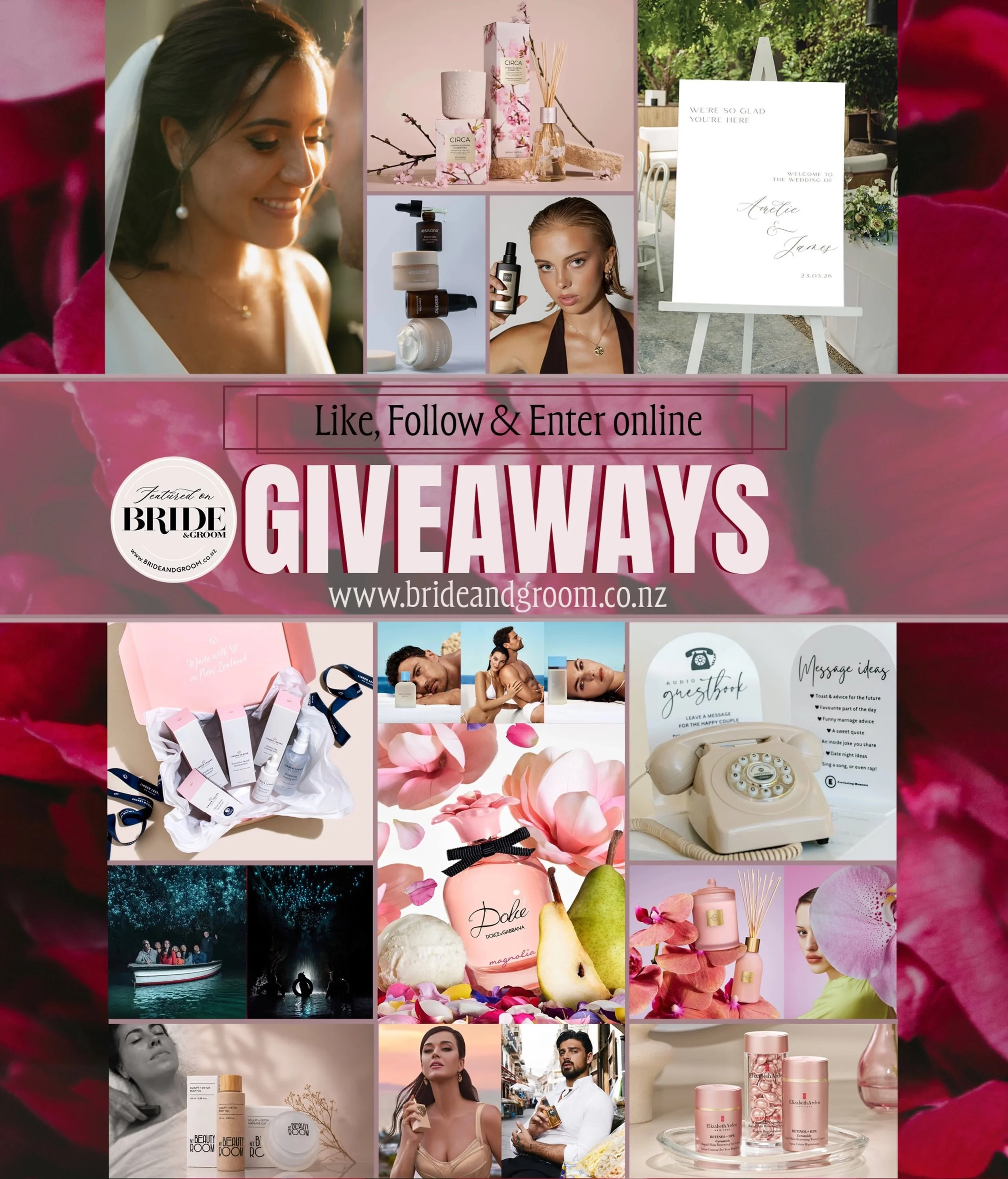 ✨🎉 WIN // GIVEAWAY GALORE✨ We&rsquo;ve teamed up with incredible wedding vendors and top brands to bring you wonderful prizes &mdash; and you could be the winner 💫
👉 Enter online www.brideandgroom.co.nz/win
👉 Make sure to like &amp; follow everyo