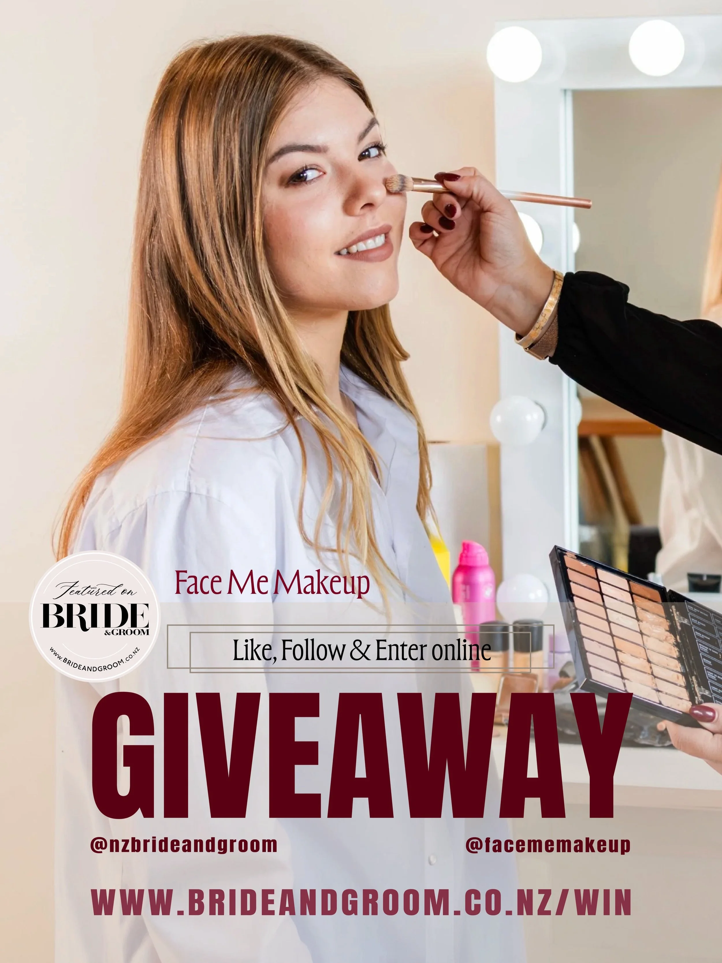WIN // NEW GIVEAWAY ✨ Let the experts create your wedding-day look! 💄✨ Thanks to @facememakeup - one lucky bride will win professional bridal makeup and hairstyling for her wedding day. With years of experience across beautiful weddings, fashion edi