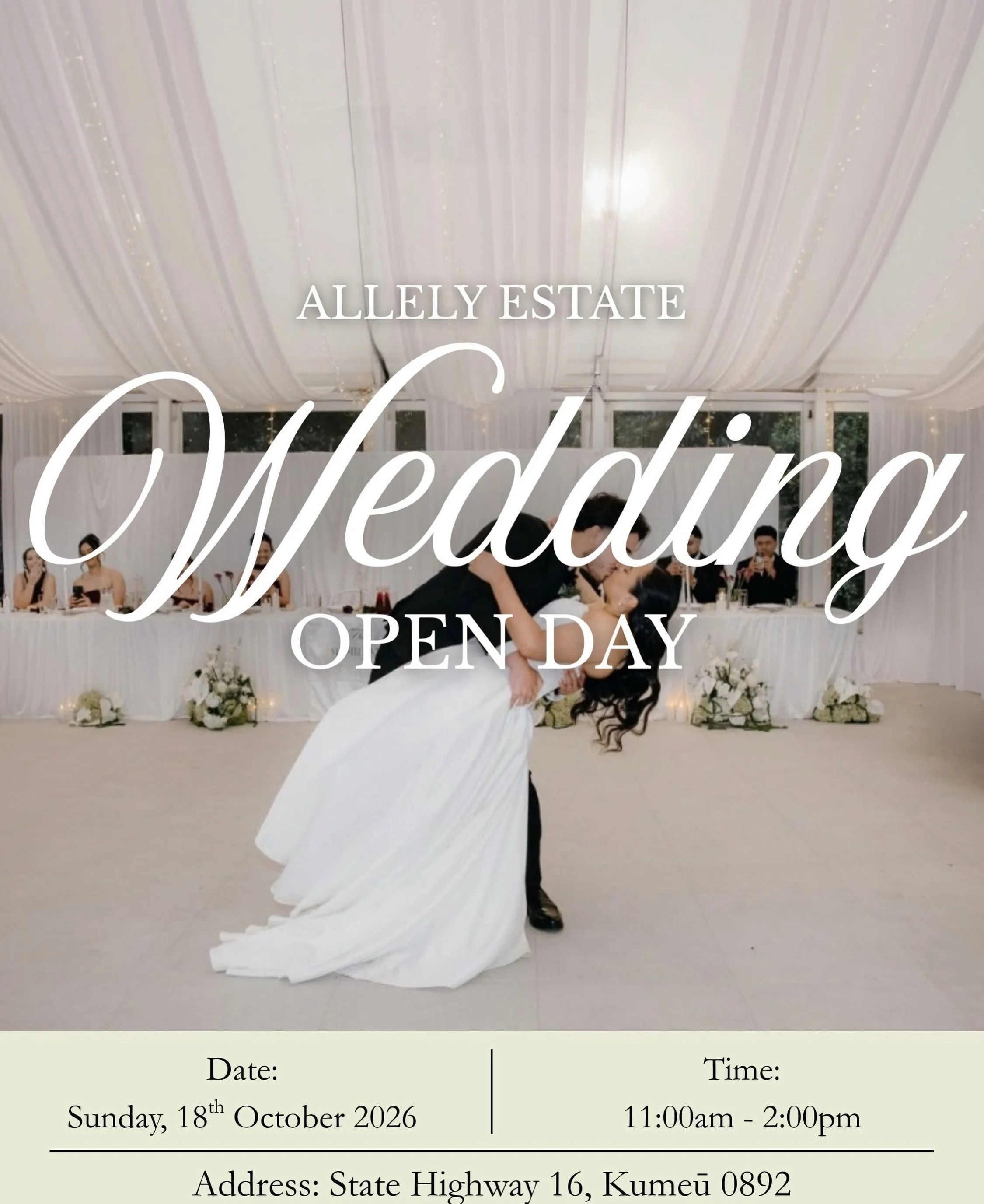 WEDDING OPEN DAY 💍✨ // Planning your dream wedding? Discover the beautiful @allelyestate at their Wedding Open Day on Sunday 18 October! 🌿🥂
Explore the Estate&rsquo;s manicured gardens, historic villa and elegant all-weather marquee, and discover 
