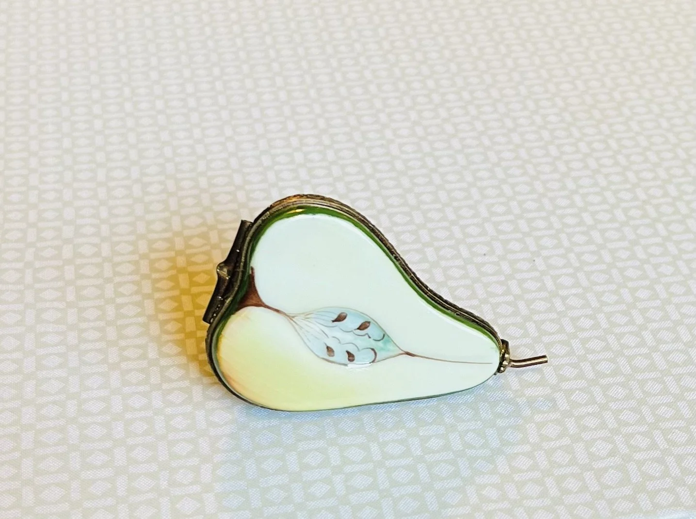 Limoges Half Pear Trinket Box — Scribe Fine Papers