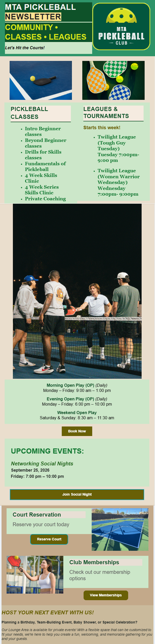 MTA newsletter