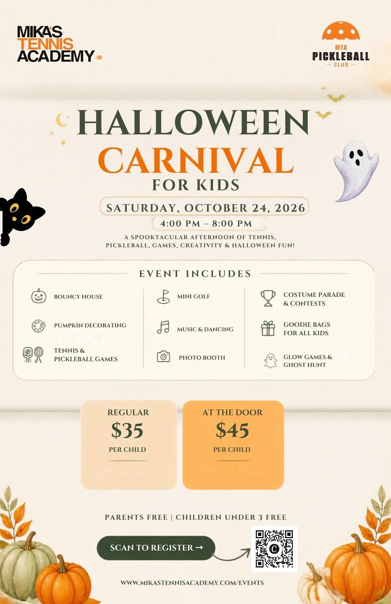 Kids Halloween Carnival Ticket (Ages 3+)