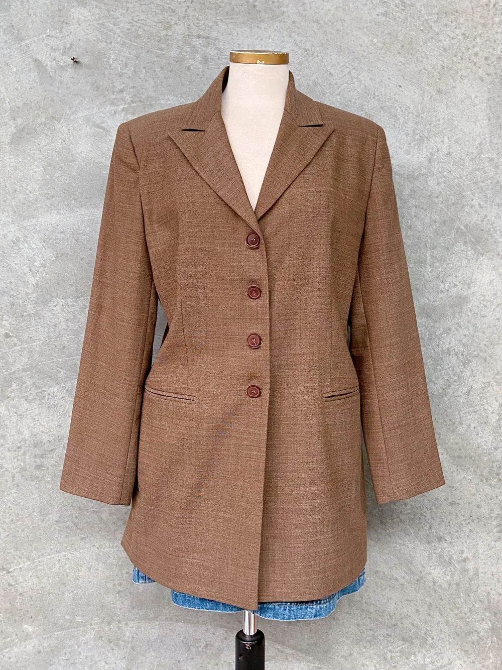 HEUGN ユーゲン MIX TWEED BROWN COAT031 HEUGN (ユーゲン)/