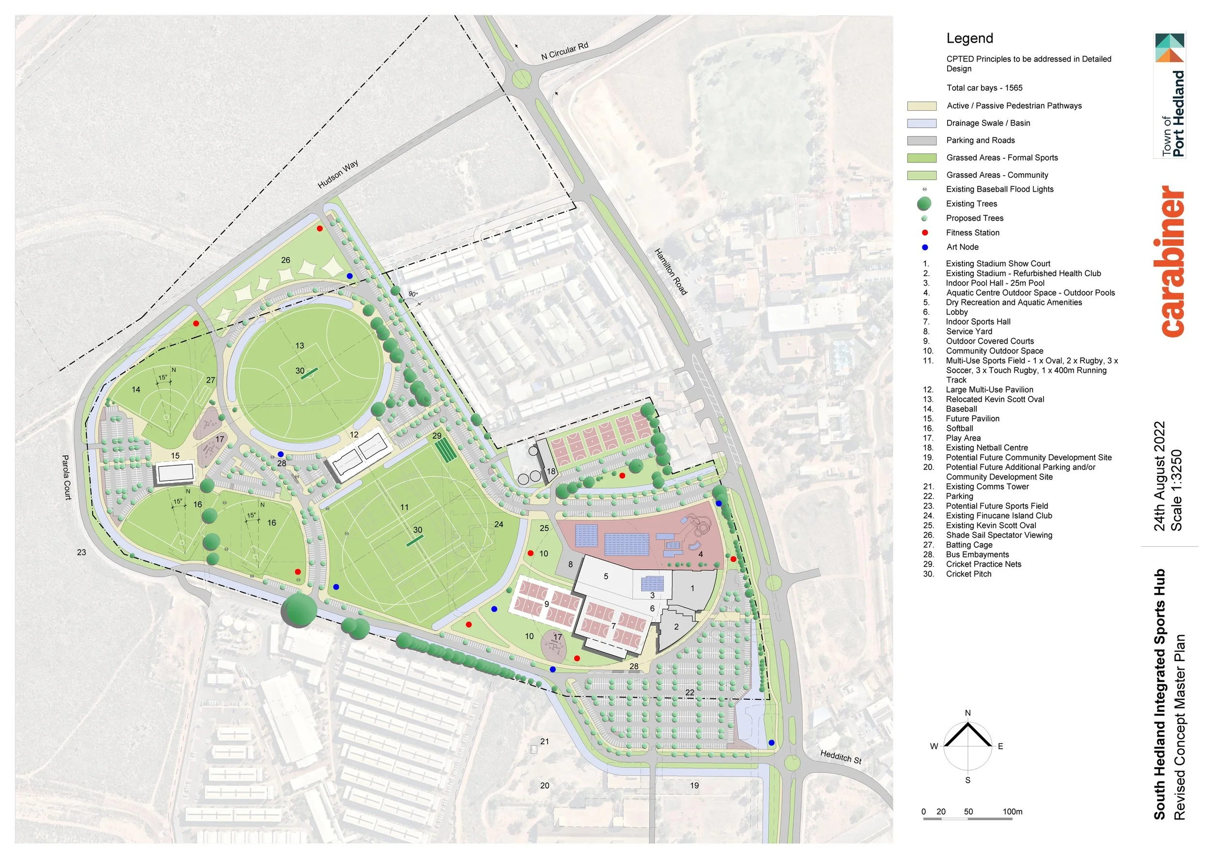 South Hedland Integrated Sports Hub Masterplan — Carabiner