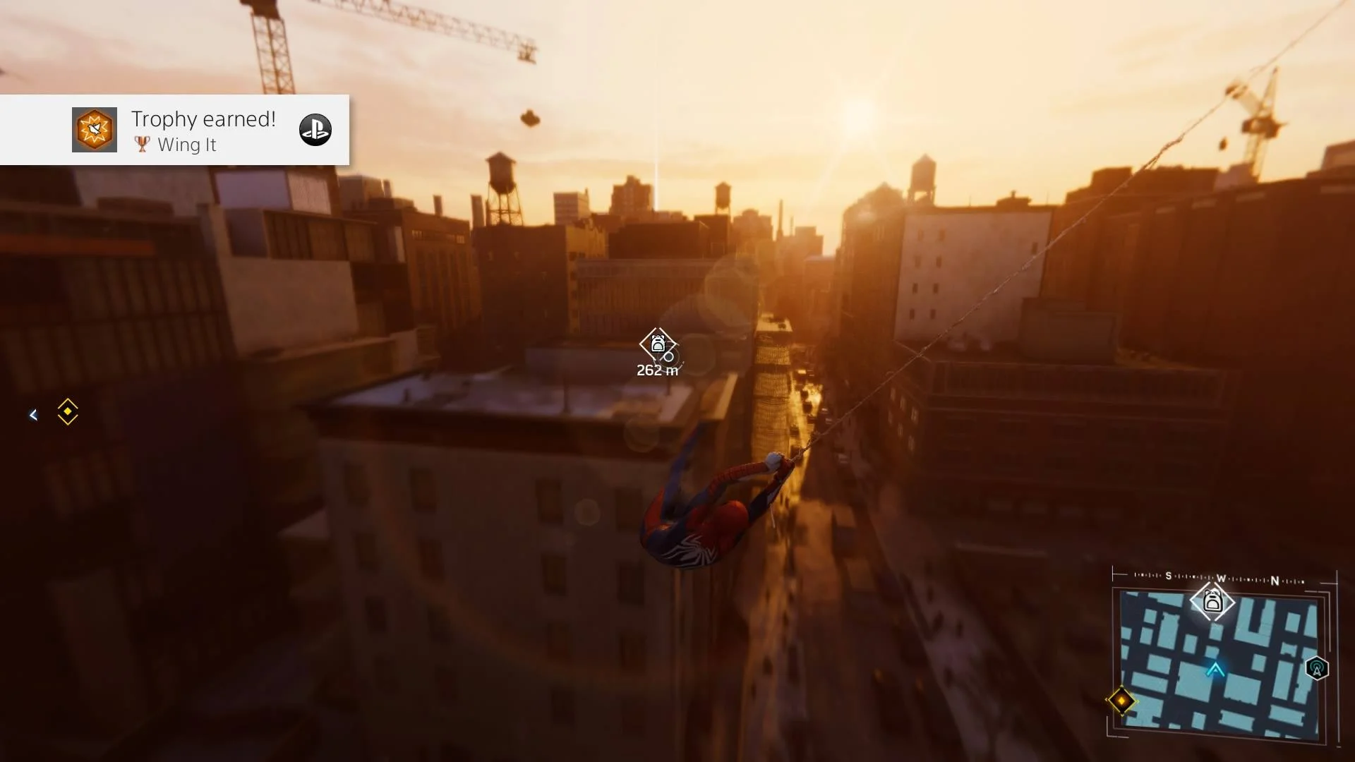 Web-slinging in NYC in Marvel’s Spider-Man