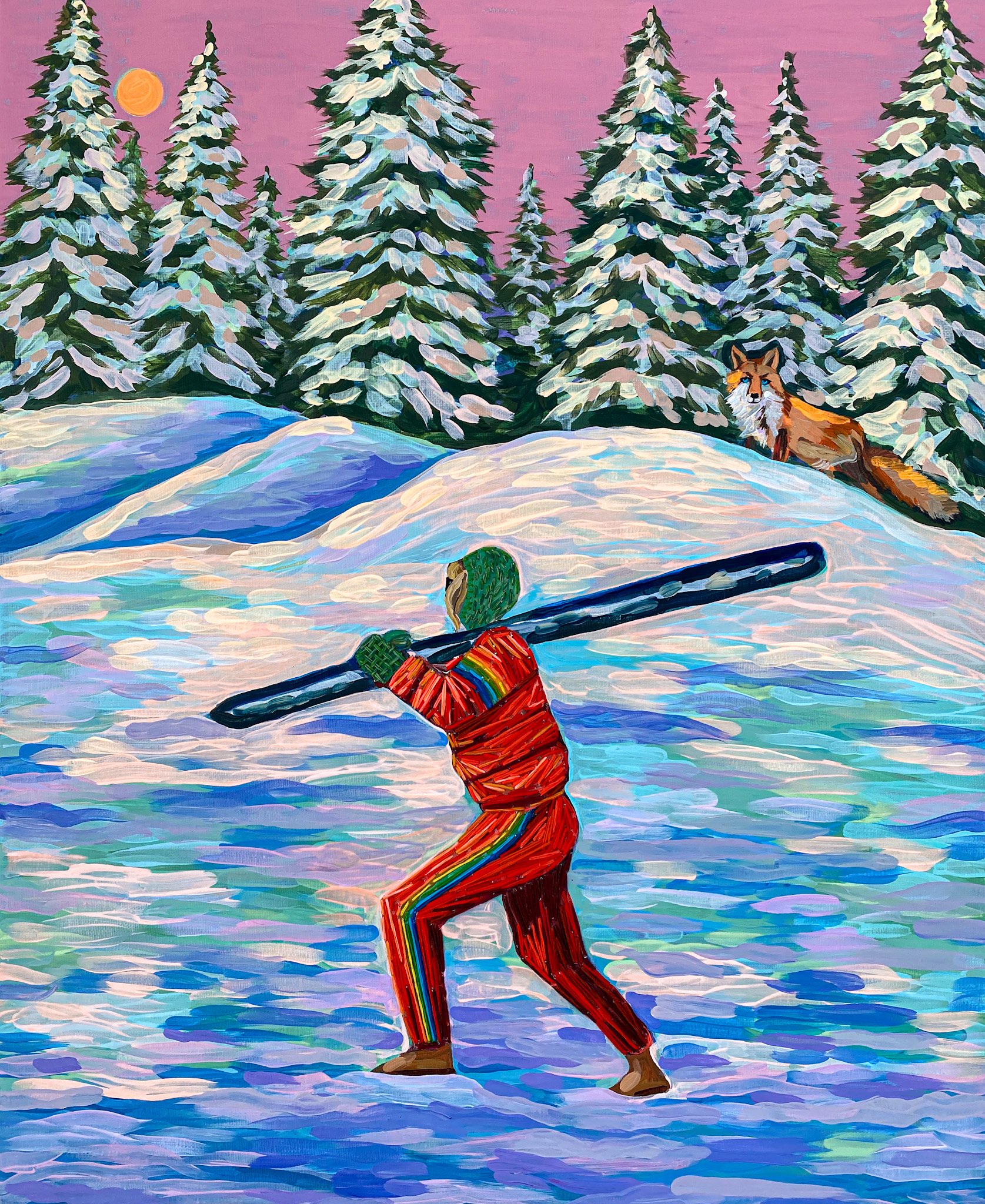 Skier & Fox
