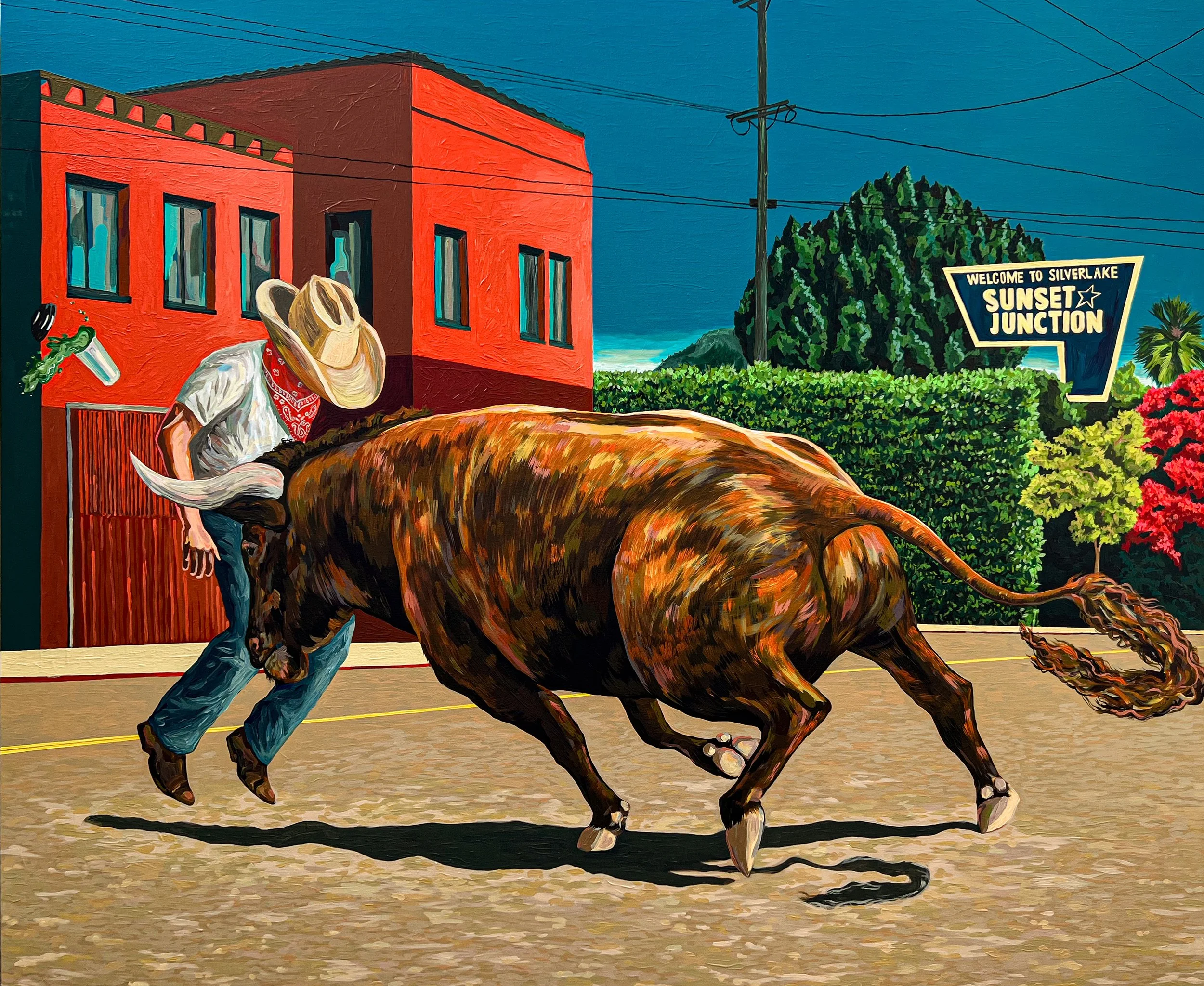 Silverlake Cowboy Gored by a Bull