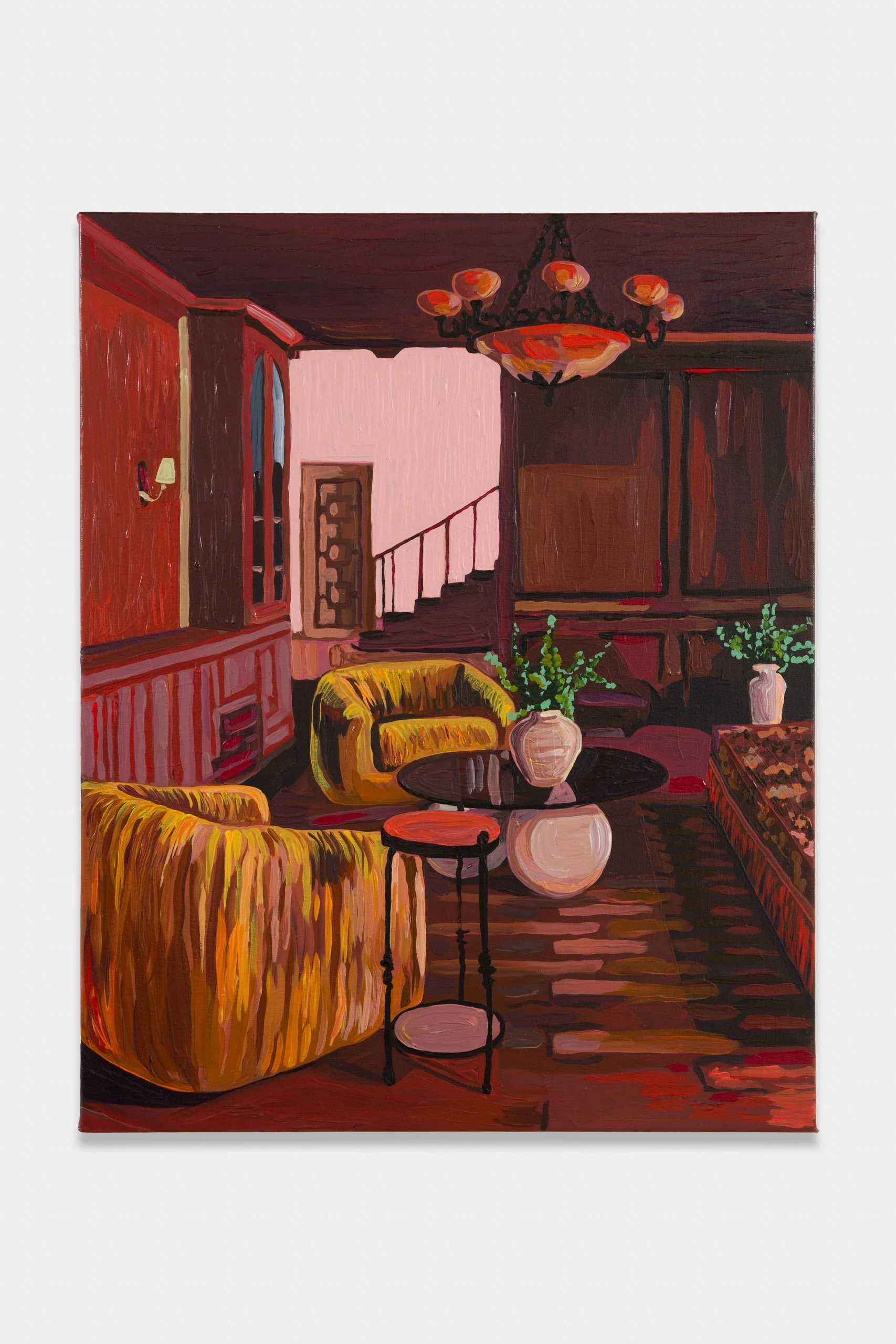 Small Burgundy Living Room, 2025
