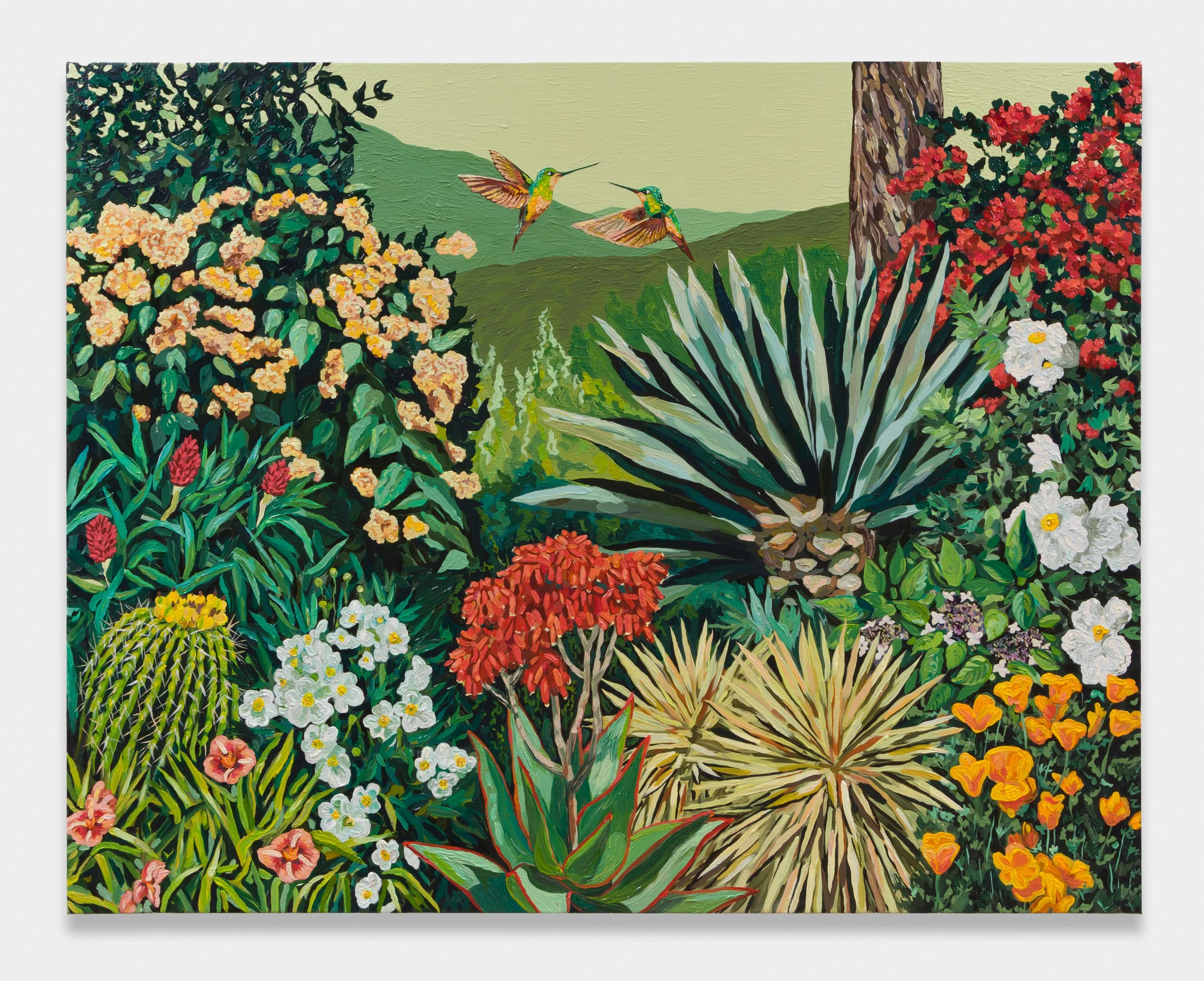 Garden with Hummingbirds, 2025