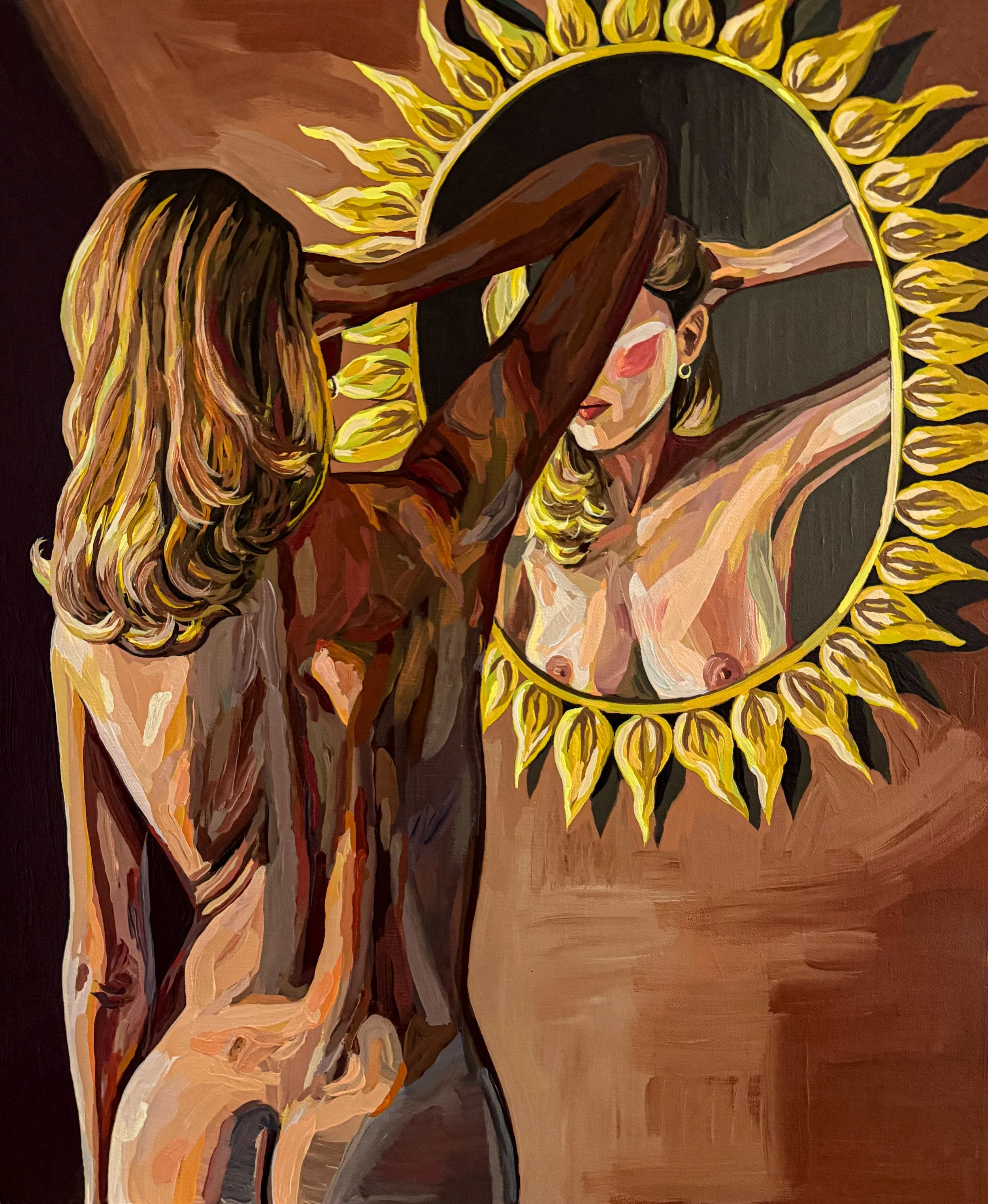 Sunflower Mirror